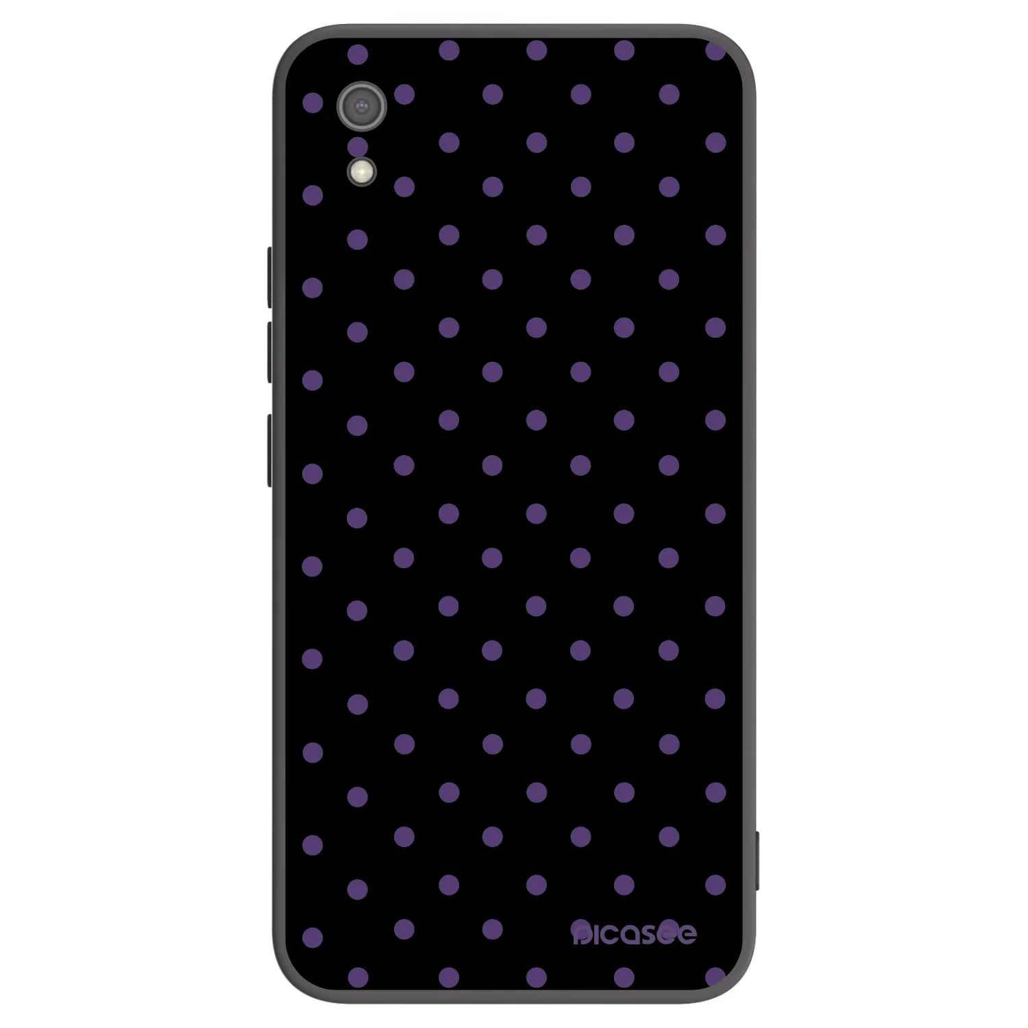 Picasee Xiaomi Redmi 7A Hülle - Schwarzes Silikon - Flickers