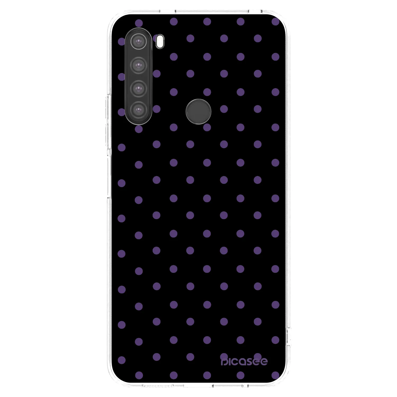Picasee Xiaomi Redmi Note 8 Hülle - Transparentes Silikon - Flickers
