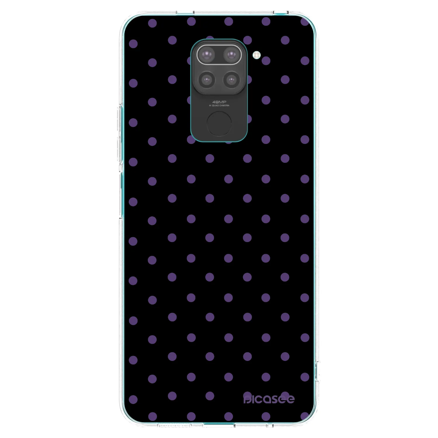 Picasee Xiaomi Redmi Note 9 Hülle - Schwarzes Silikon - Flickers