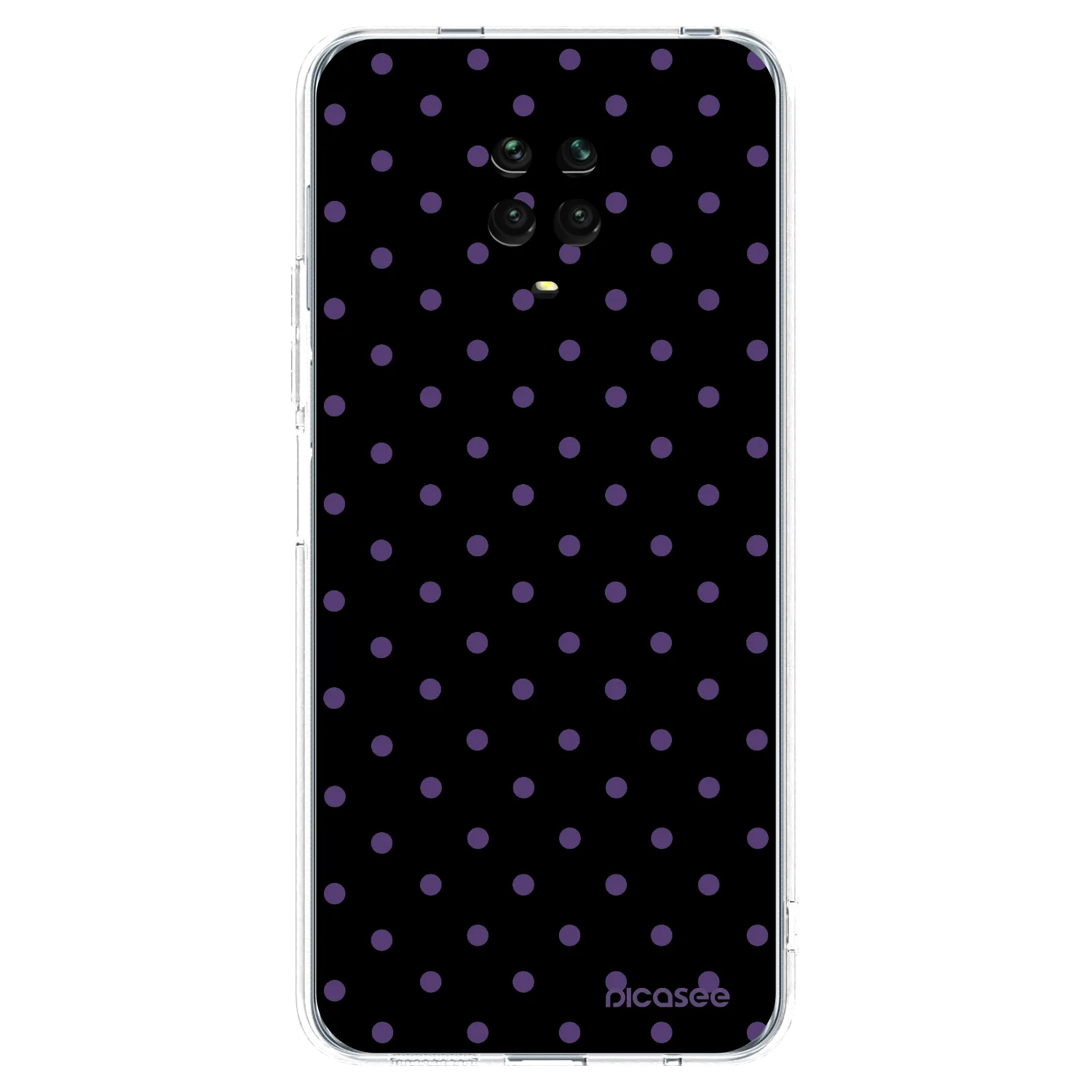 Picasee Xiaomi Redmi Note 9S Hülle - Transparentes Silikon - Flickers