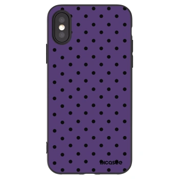 Picasee Apple iPhone X/XS Hülle - Schwarzes Silikon - Flickers 2