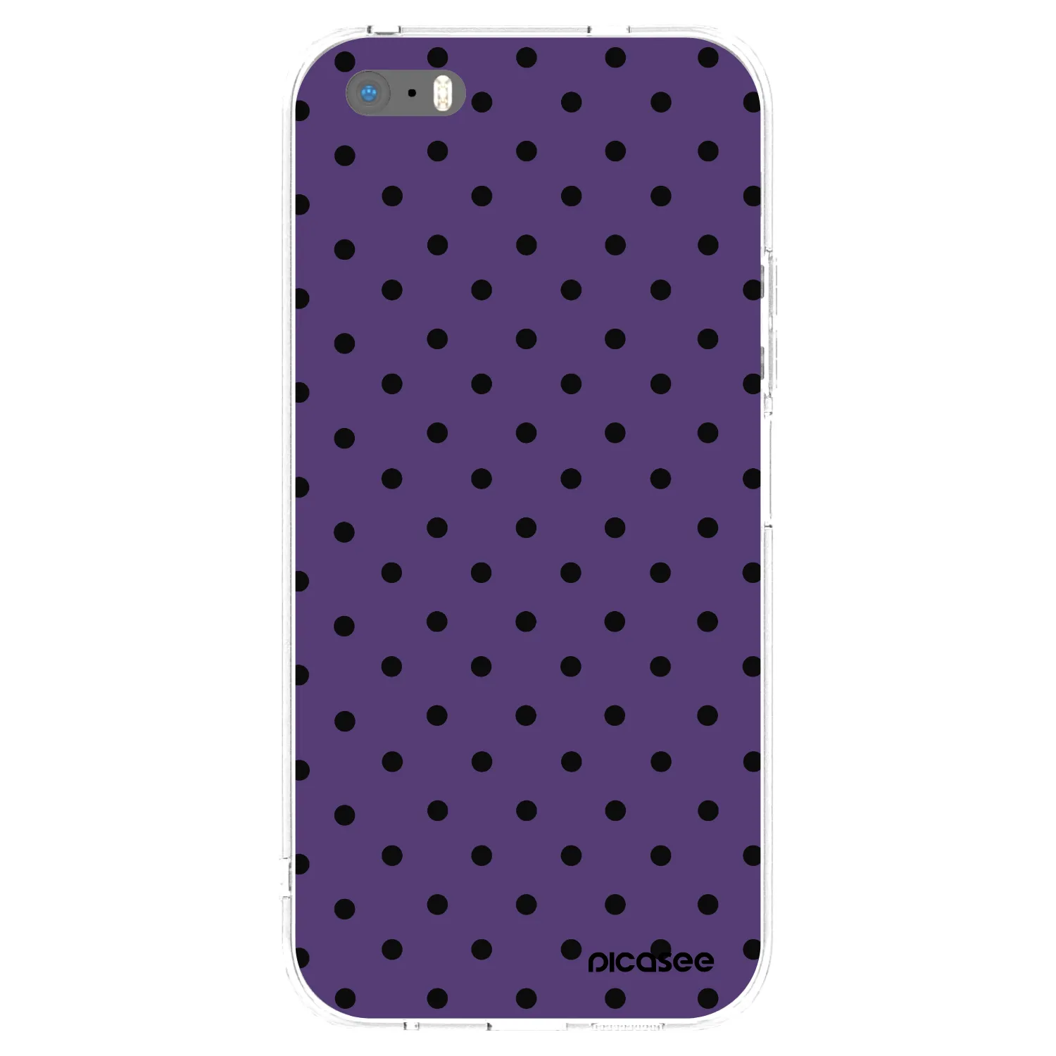 Picasee Apple iPhone 5/5S/SE Hülle - Transparentes Silikon - Flickers 2