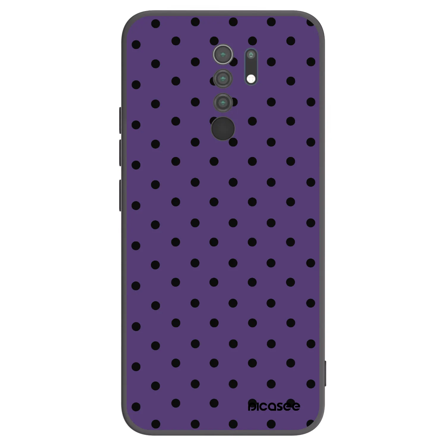 Picasee Xiaomi Redmi 9 Hülle - Schwarzes Silikon - Flickers 2