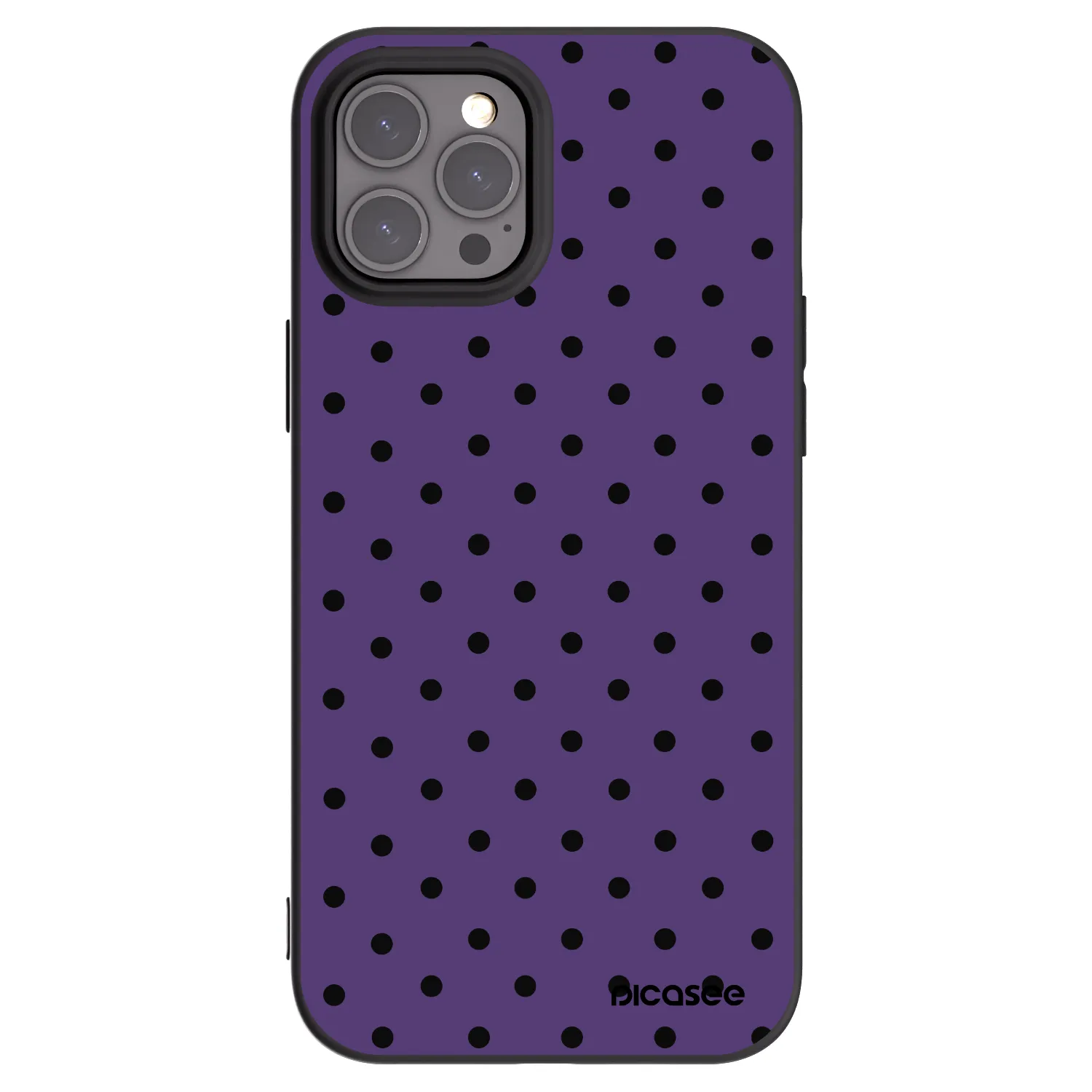Picasee Apple iPhone 12 Pro Max Hülle - Schwarzes Silikon - Flickers 2