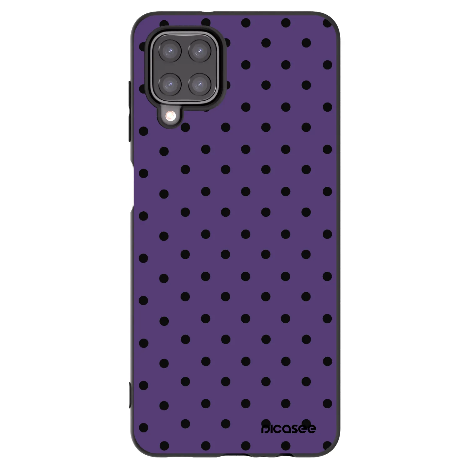 Picasee Samsung Galaxy A12 A125F Hülle - Schwarzes Silikon - Flickers 2