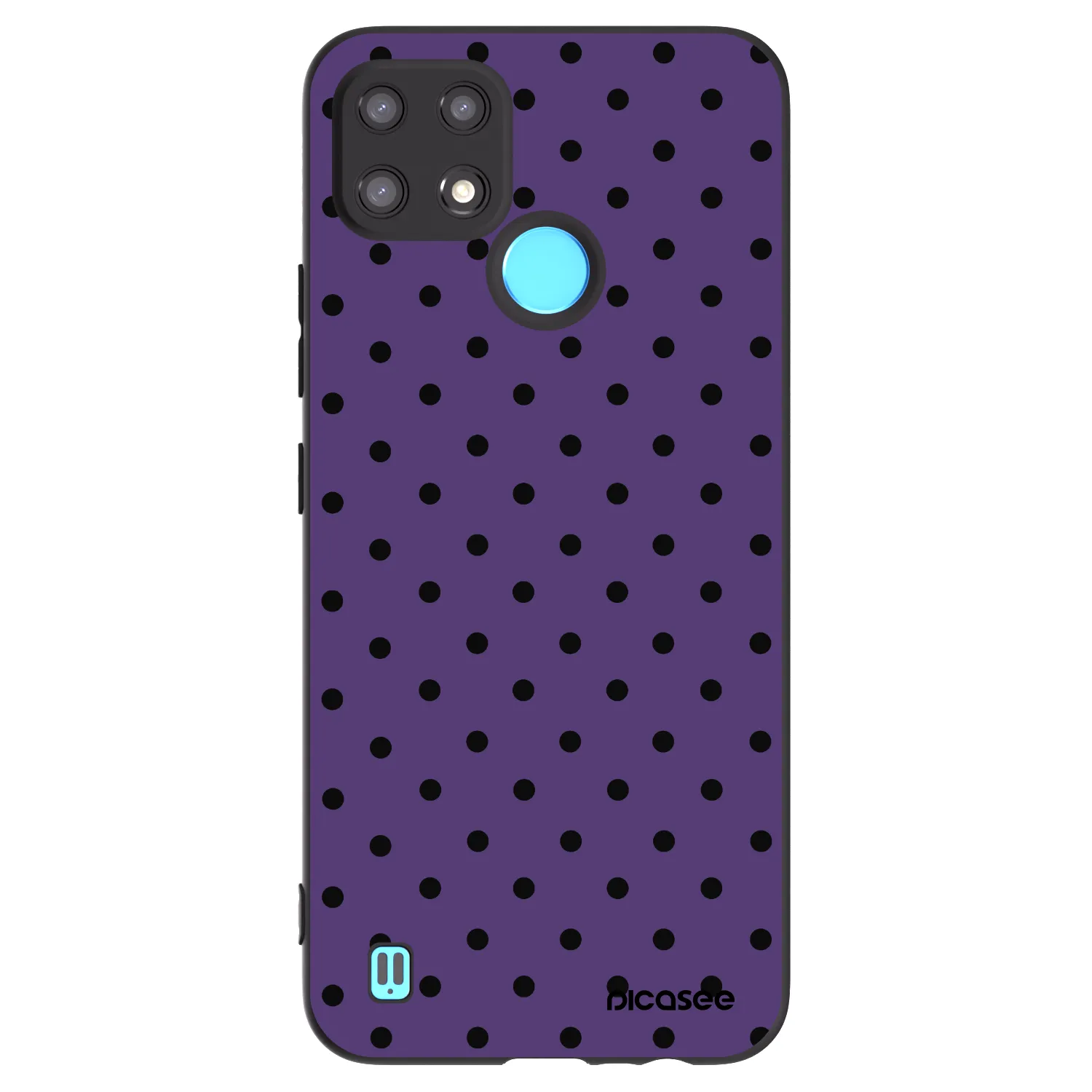 Picasee Realme C21 Hülle - Schwarzes Silikon - Flickers 2