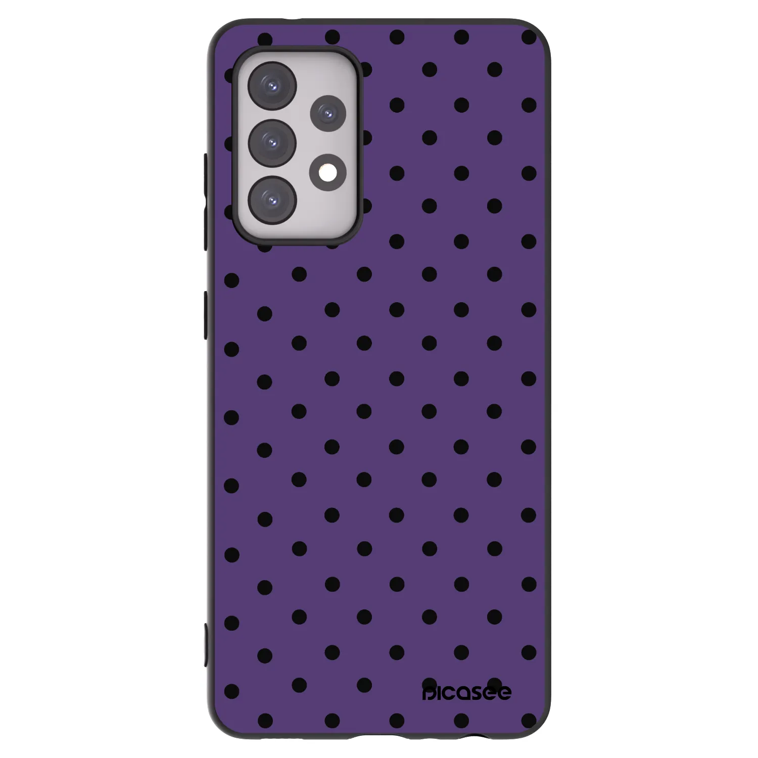 Picasee Samsung Galaxy A52s 5G A528B Hülle - Schwarzes Silikon - Flickers 2