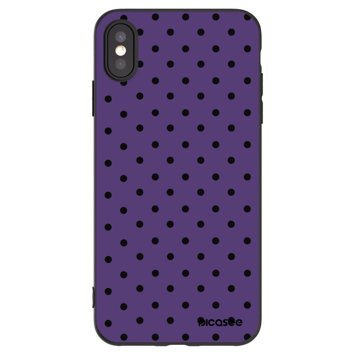 Picasee Apple iPhone XS Max Hülle - Schwarzes Silikon - Flickers 2