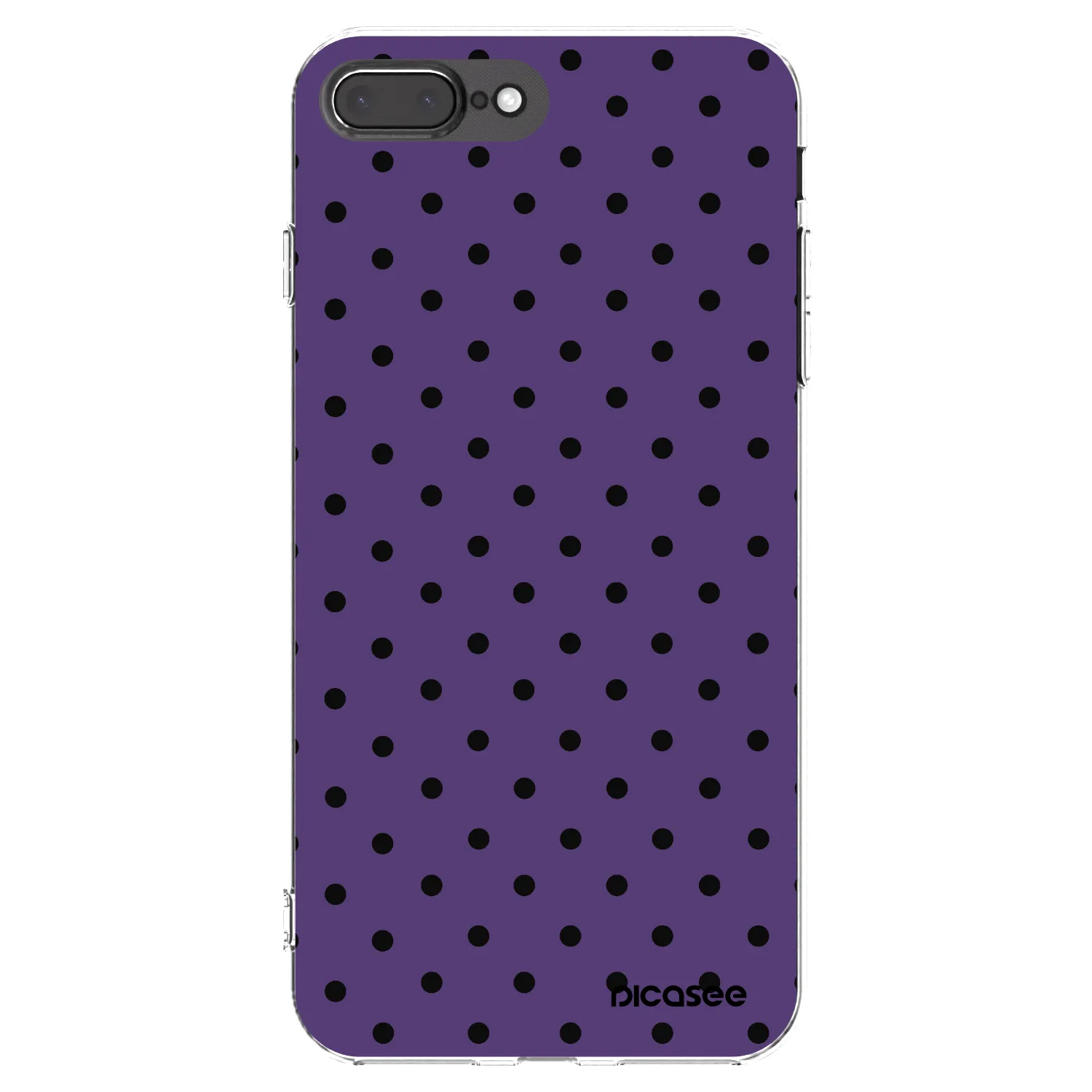 Picasee Apple iPhone 8 Plus Hülle - Transparentes Silikon - Flickers 2