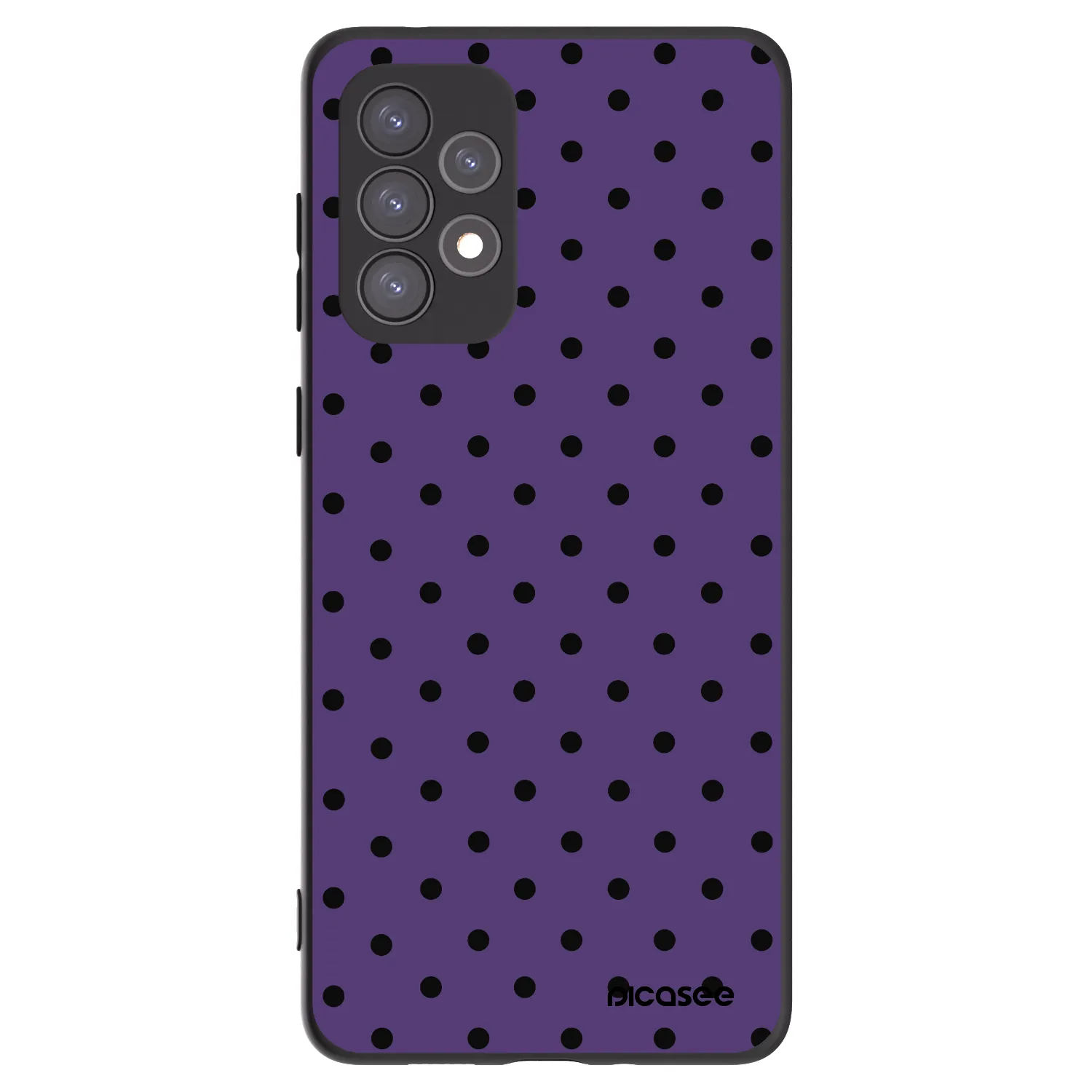 Picasee Samsung Galaxy A73 5G Hülle - Schwarzes Silikon - Flickers 2