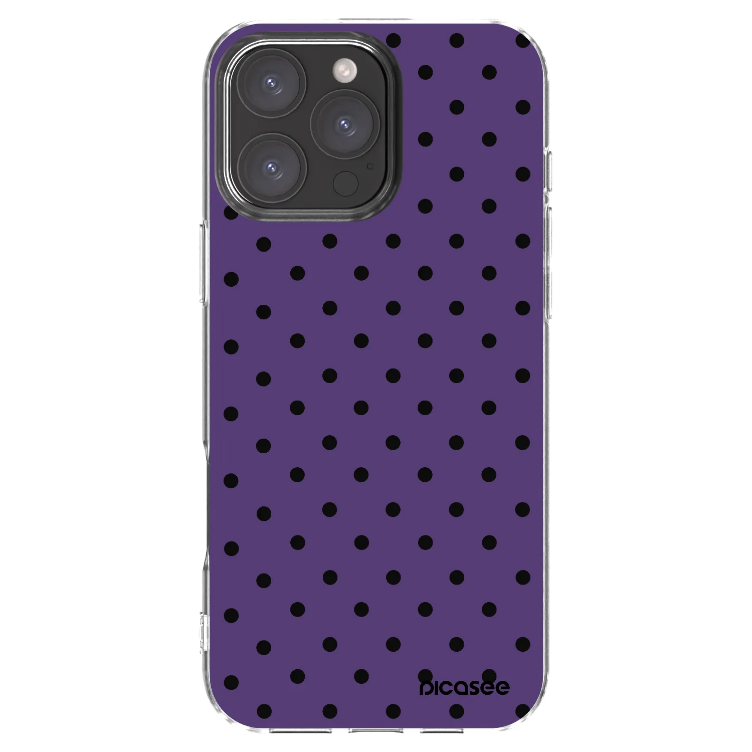 Picasee Apple iPhone 16 Pro Max Hülle - Transparentes Silikon - Flickers 2