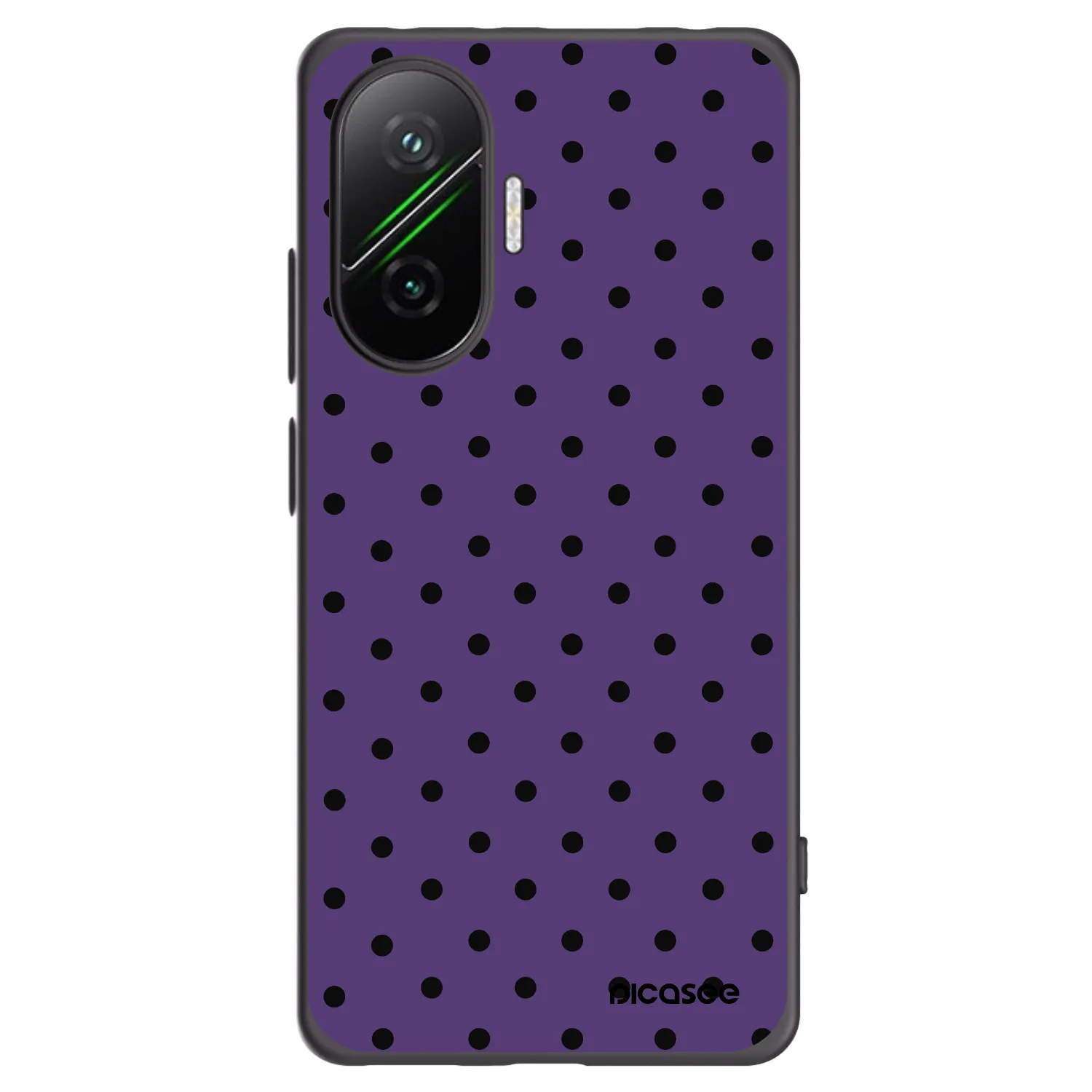 Picasee Xiaomi Poco F7 5G Hülle - Schwarzes Silikon - Flickers 2
