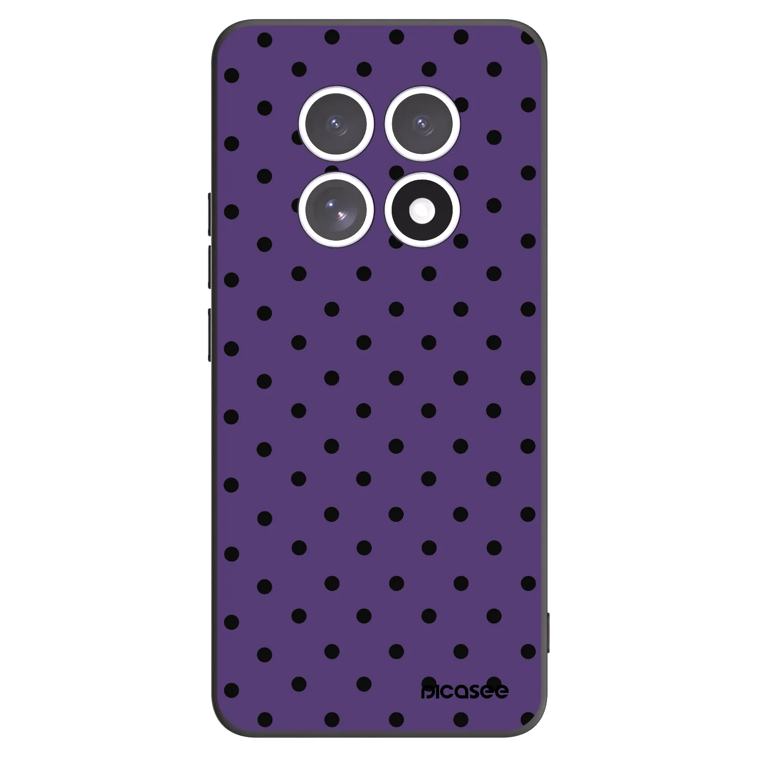 Picasee Xiaomi Redmi Note 15 4G Hülle - Schwarzes Silikon - Flickers 2