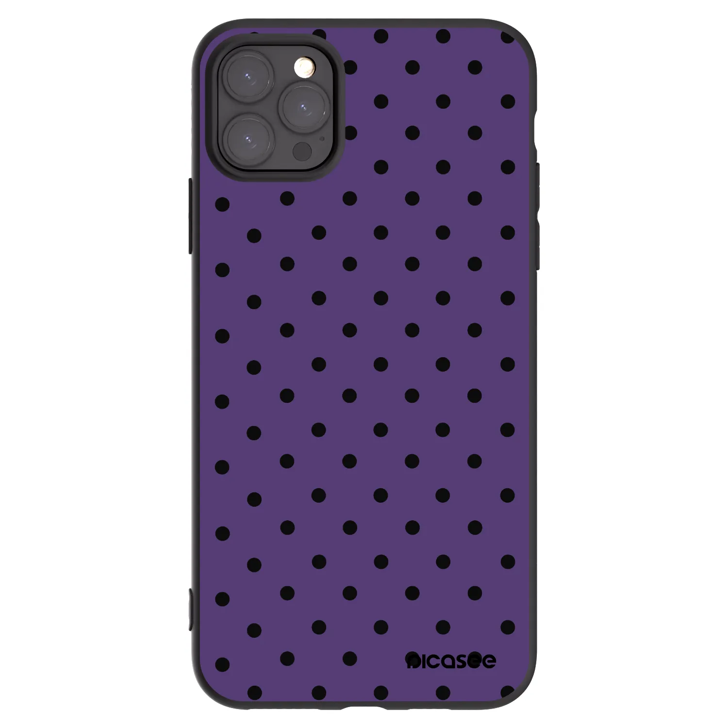 Picasee Apple iPhone 11 Pro Max Hülle - Schwarzes Silikon - Flickers 2