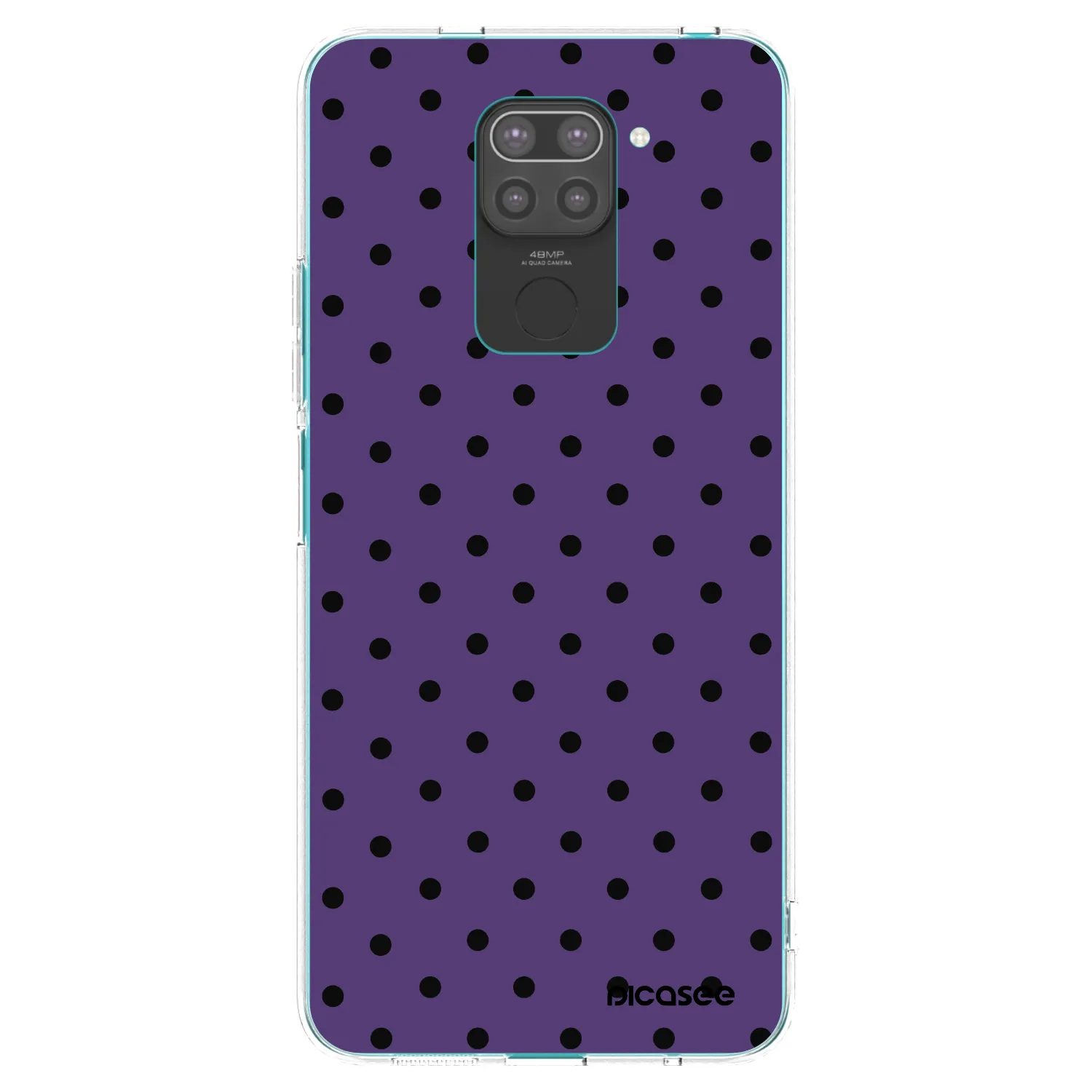 Picasee Xiaomi Redmi Note 9 Hülle - Schwarzes Silikon - Flickers 2