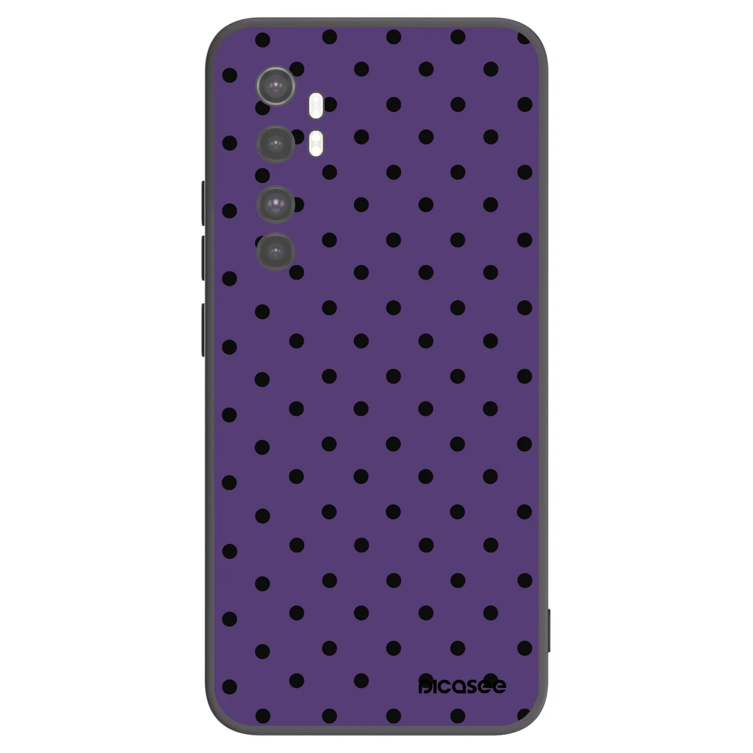 Picasee Xiaomi Mi Note 10 Lite Hülle - Schwarzes Silikon - Flickers 2