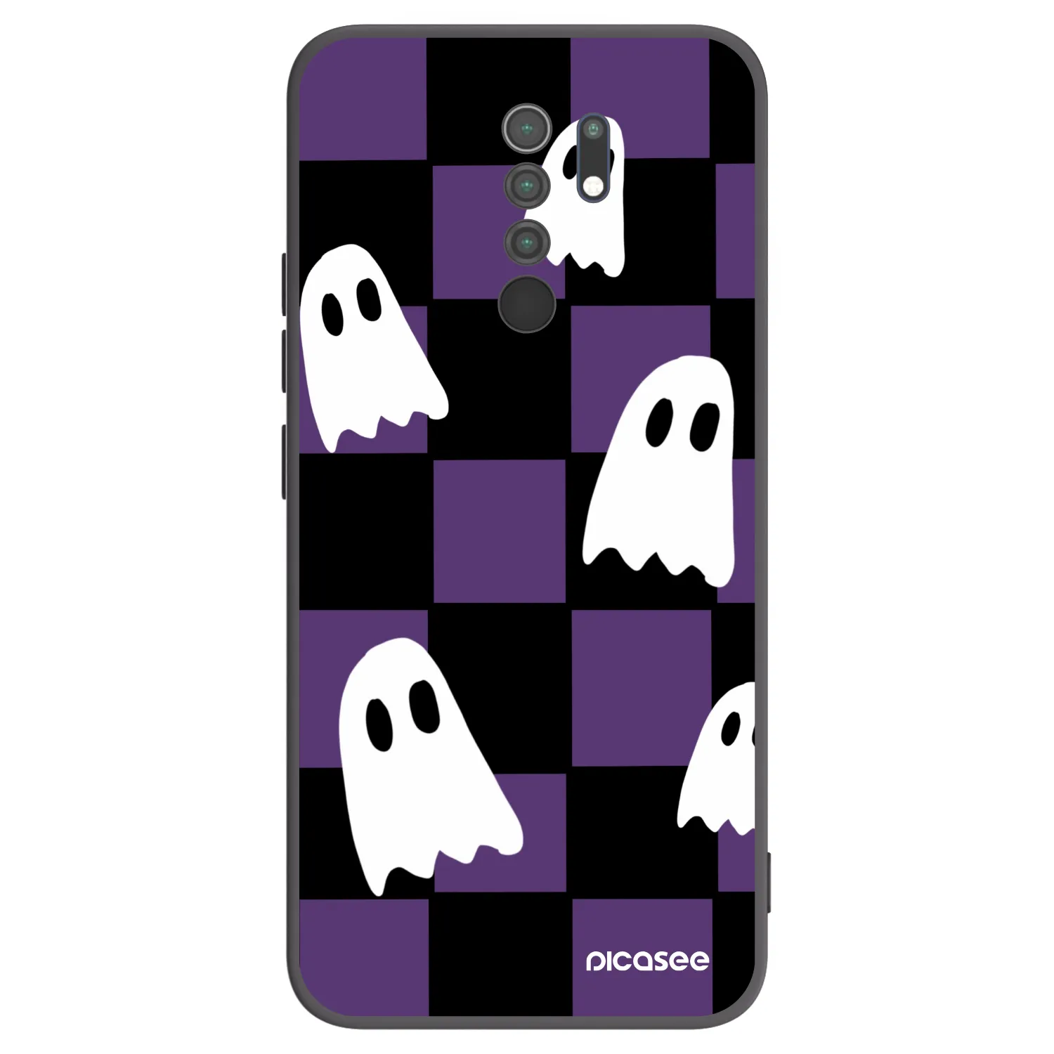 Picasee Xiaomi Redmi 9 Hülle - Schwarzes Silikon - Ghosts