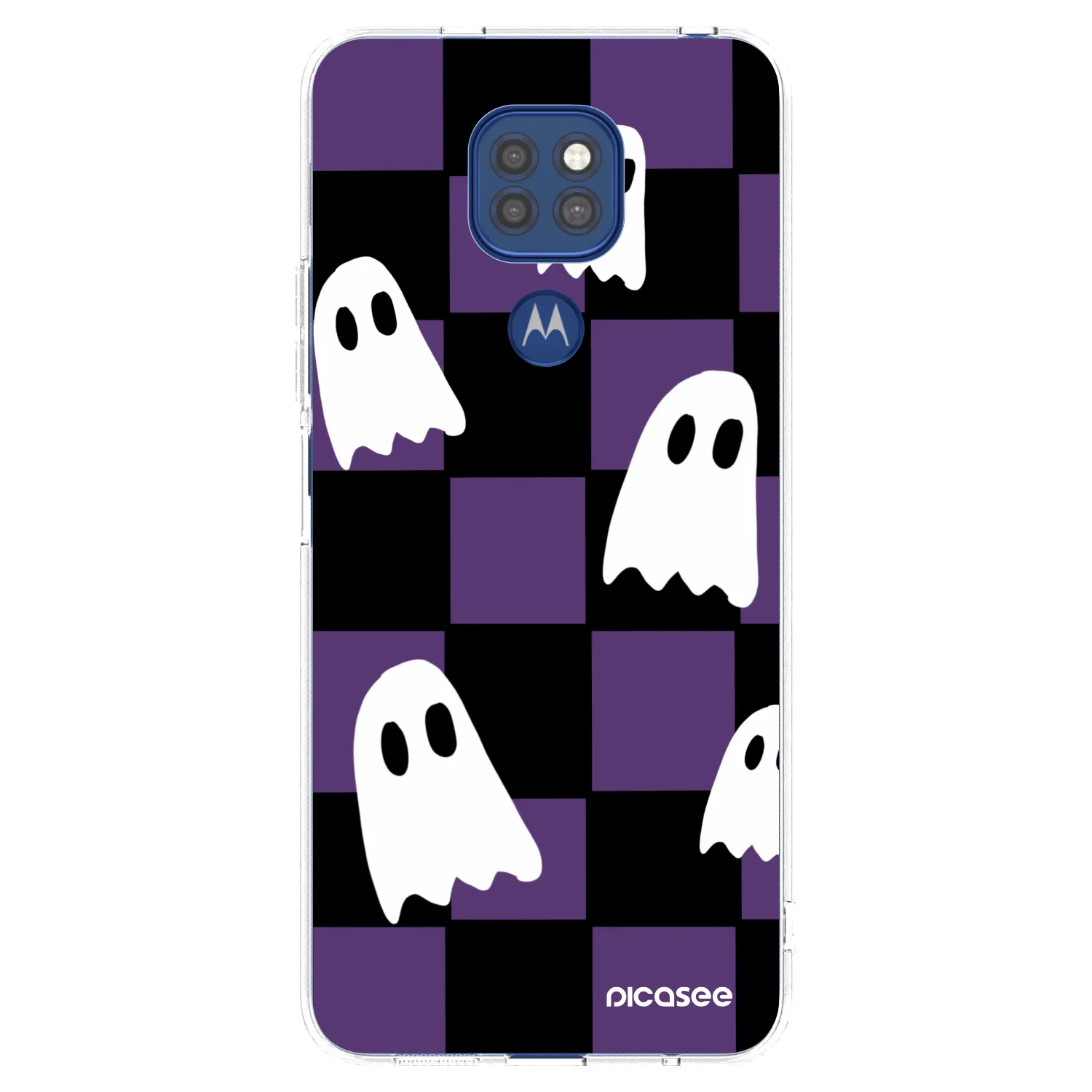 Picasee Motorola Moto G9 Play Hülle - Transparentes Silikon - Ghosts
