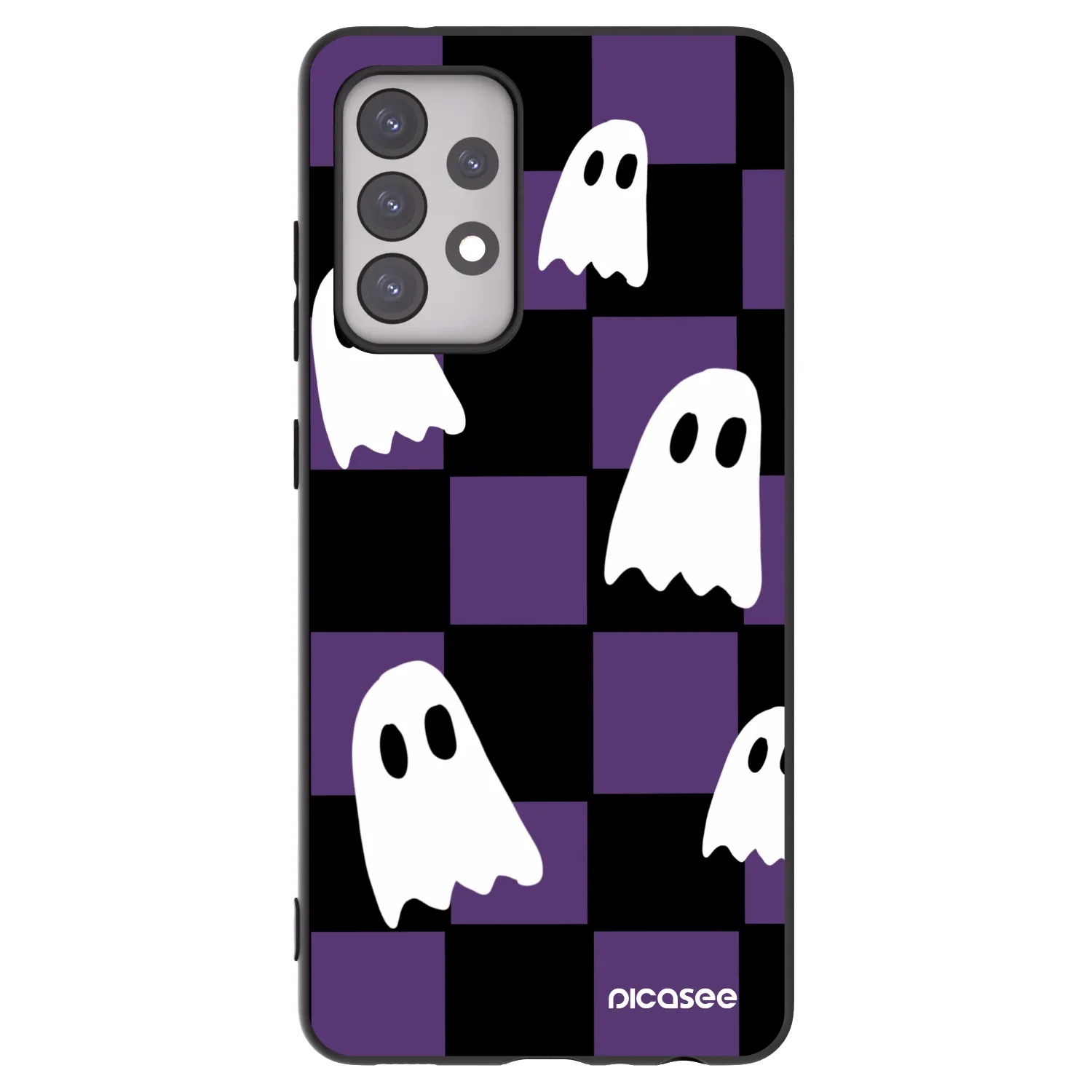 Picasee Samsung Galaxy A52 5G A525F Hülle - Schwarzes Silikon - Ghosts