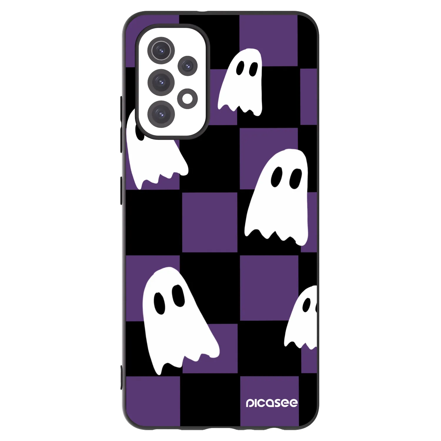 Picasee Samsung Galaxy A32 5G A326B Hülle - Schwarzes Silikon - Ghosts