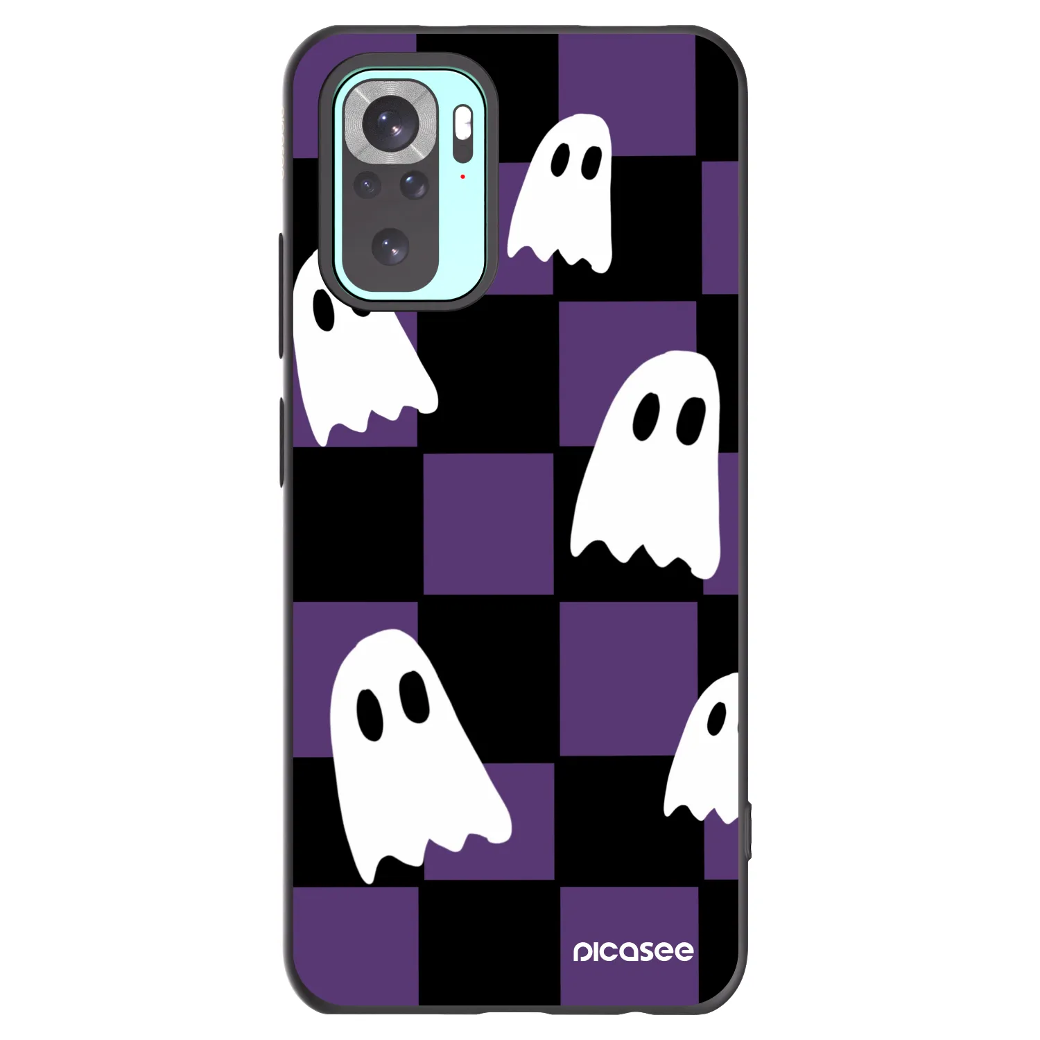 Picasee Xiaomi Redmi Note 10 Pro Hülle - Schwarzes Silikon - Ghosts