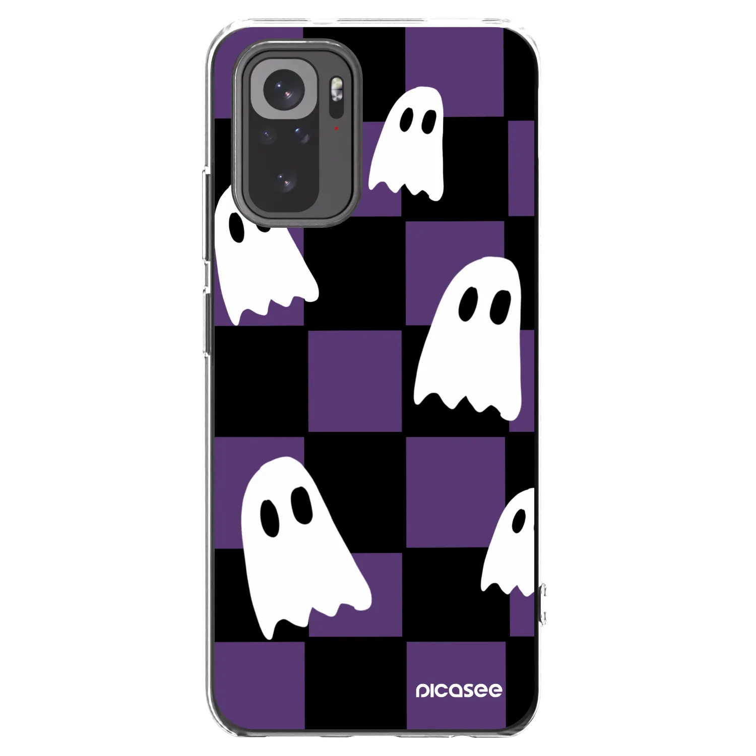 Picasee Xiaomi Redmi Note 10S Hülle - Transparentes Silikon - Ghosts