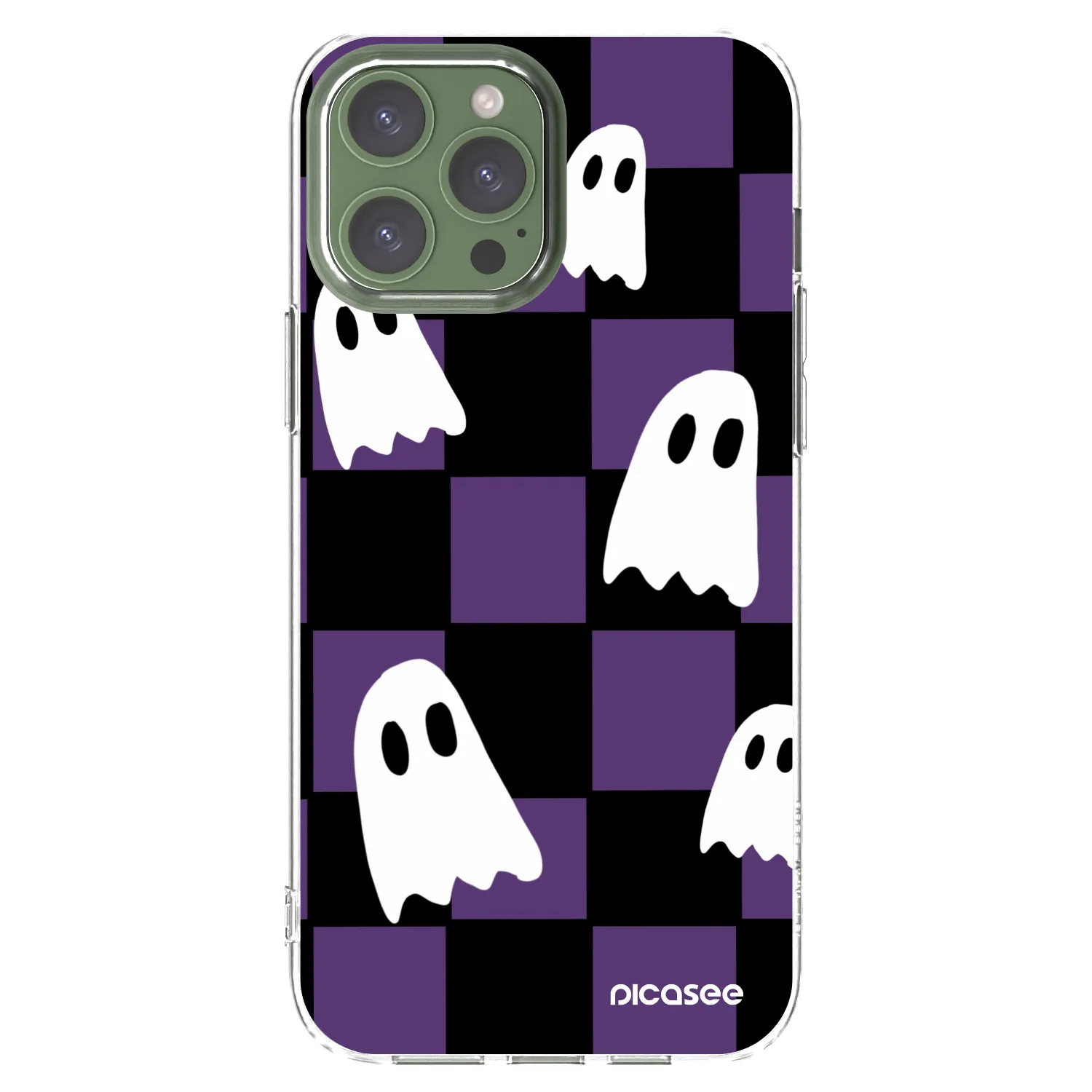 Picasee Apple iPhone 13 Pro Max Hülle - Transparentes Silikon - Ghosts