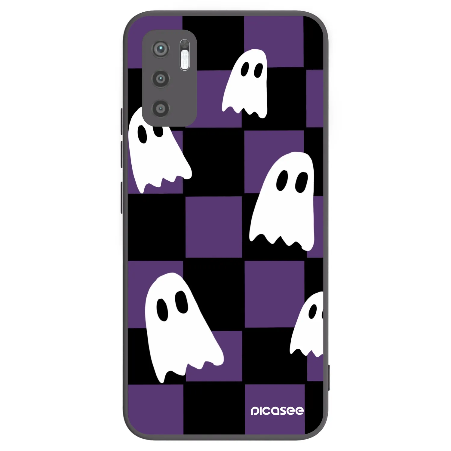 Picasee Xiaomi Redmi Note 10 5G Hülle - Schwarzes Silikon - Ghosts