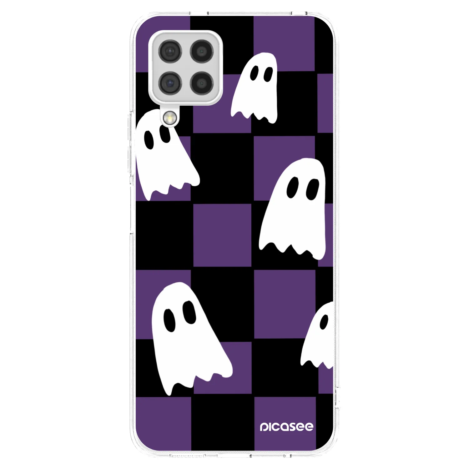Picasee Samsung Galaxy A22 A225F 4G Hülle - Transparentes Silikon - Ghosts