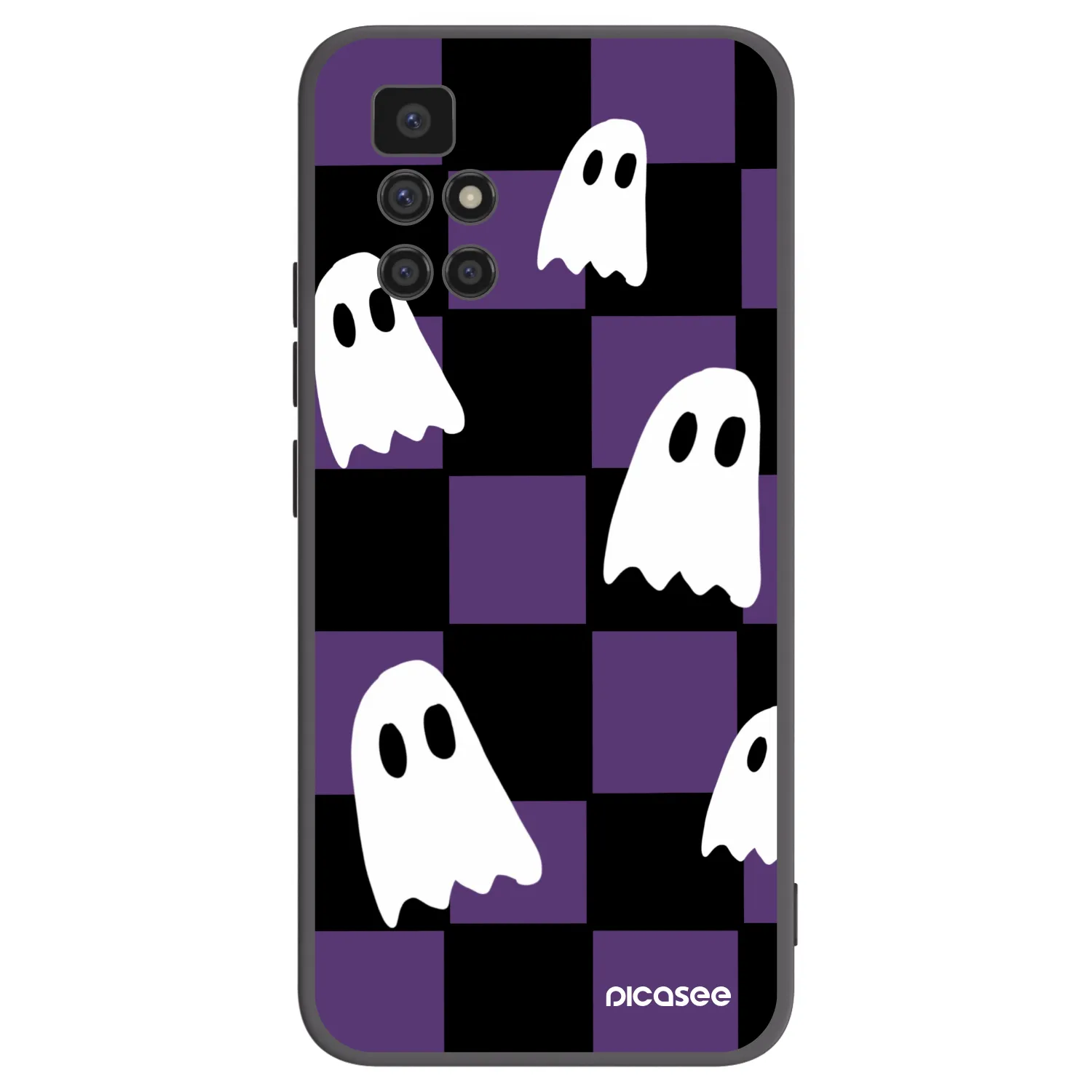 Picasee Xiaomi Redmi 10 Hülle - Schwarzes Silikon - Ghosts