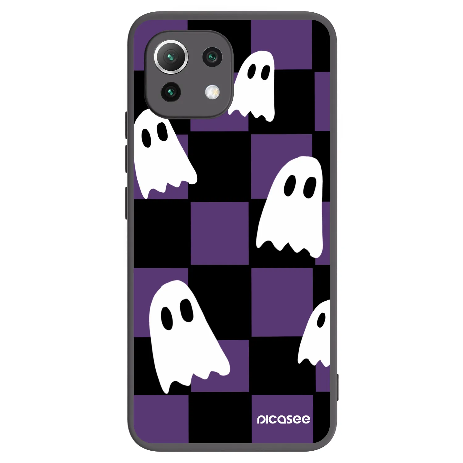 Picasee Xiaomi 11 Lite 5G NE Hülle - Schwarzes Silikon - Ghosts