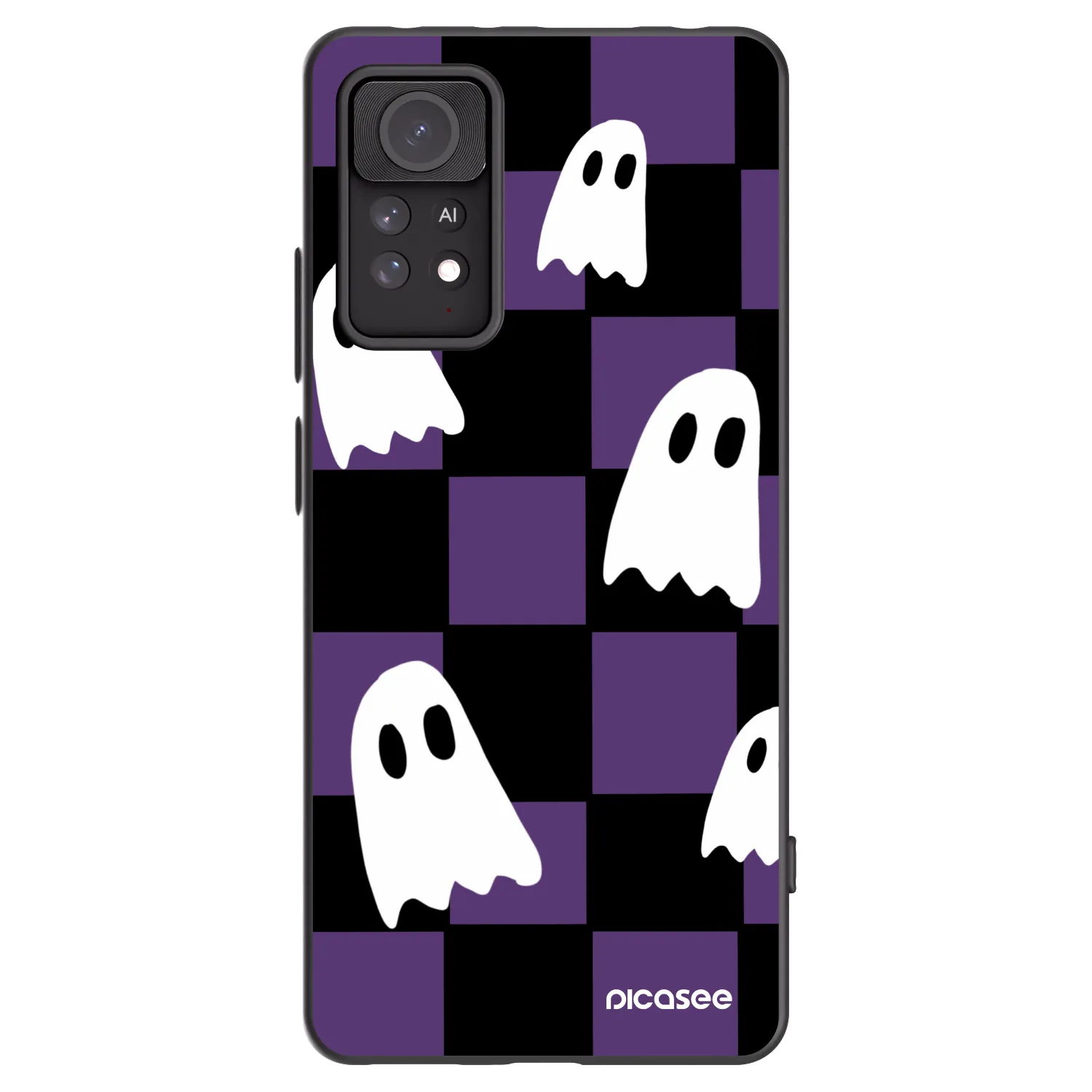 Picasee Xiaomi Redmi Note 11 Pro 5G Hülle - Schwarzes Silikon - Ghosts