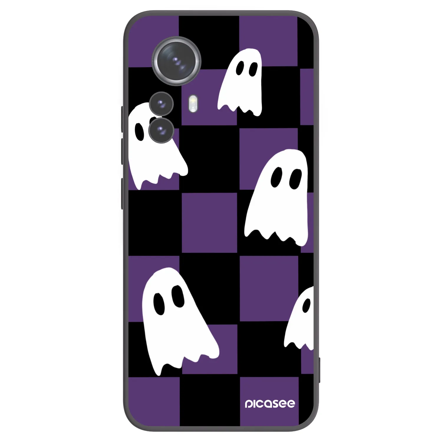 Picasee Xiaomi 12 Pro Hülle - Schwarzes Silikon - Ghosts