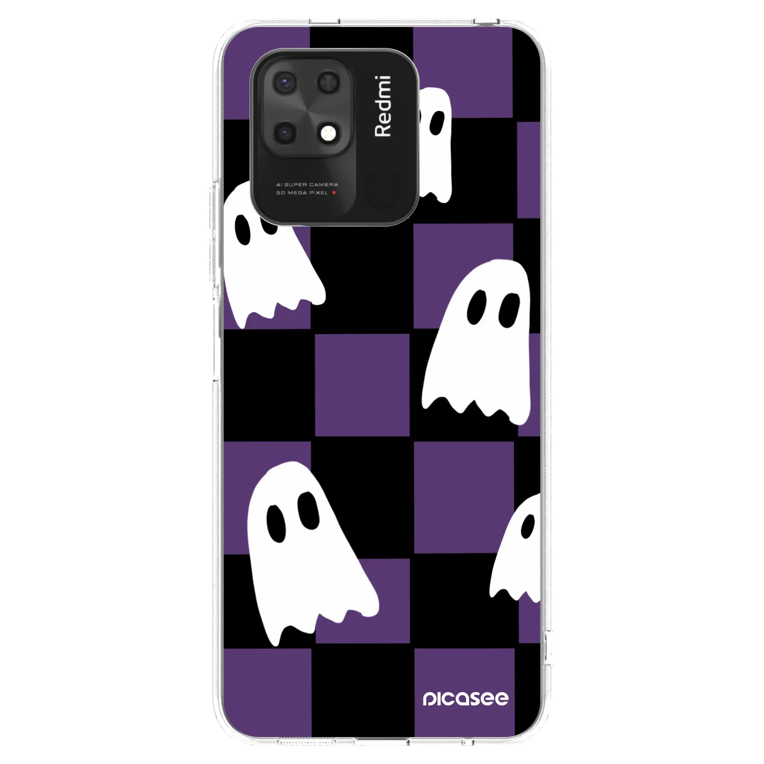 Picasee Xiaomi Redmi 10C Hülle - Transparentes Silikon - Ghosts