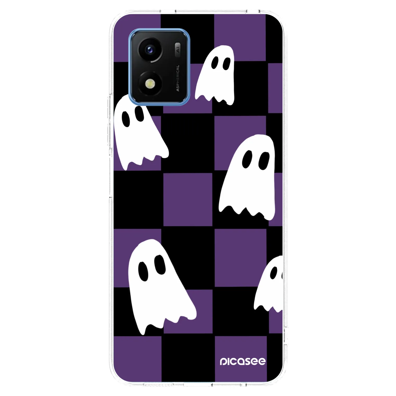 Picasee Vivo Y01 Hülle - Transparentes Silikon - Ghosts