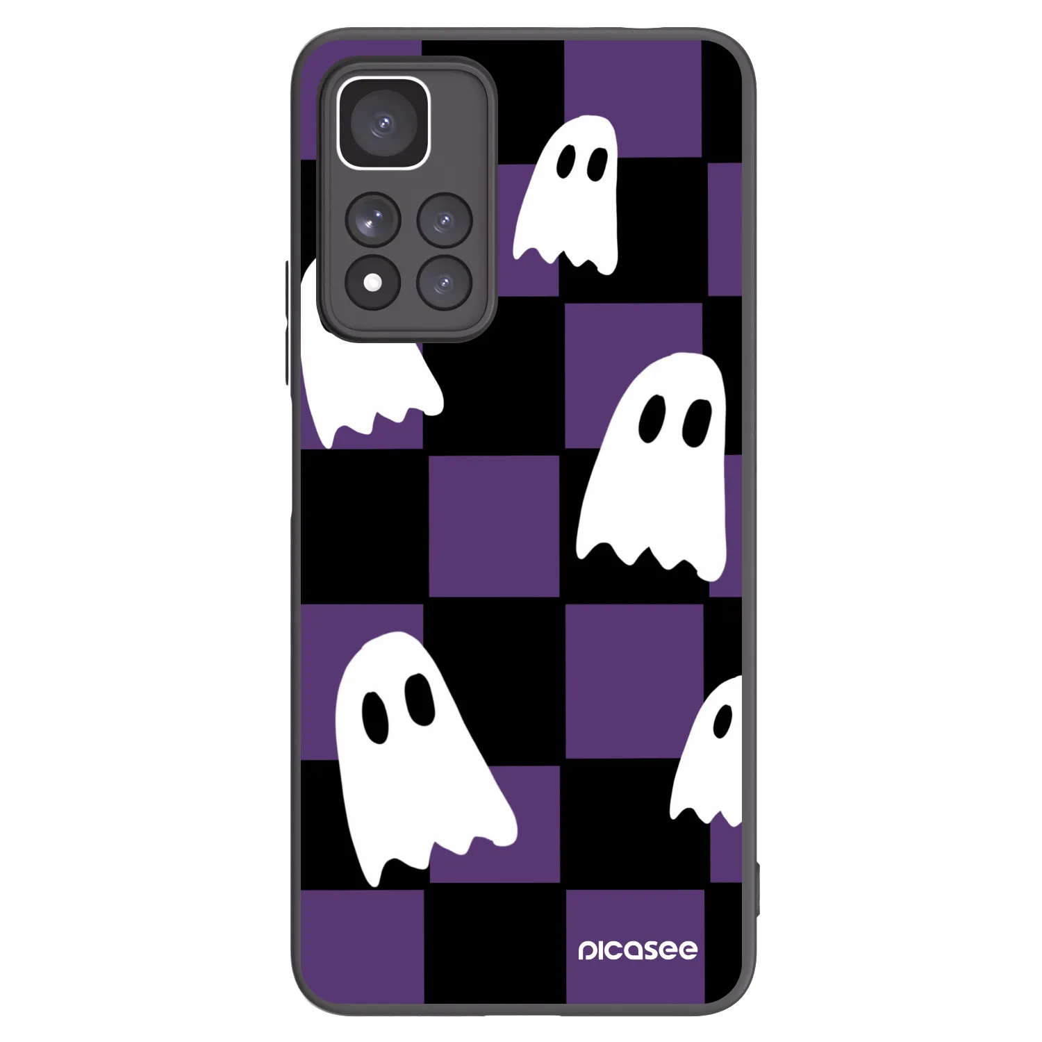 Picasee Xiaomi Redmi Note 11 Pro+ 5G Hülle - Schwarzes Silikon - Ghosts