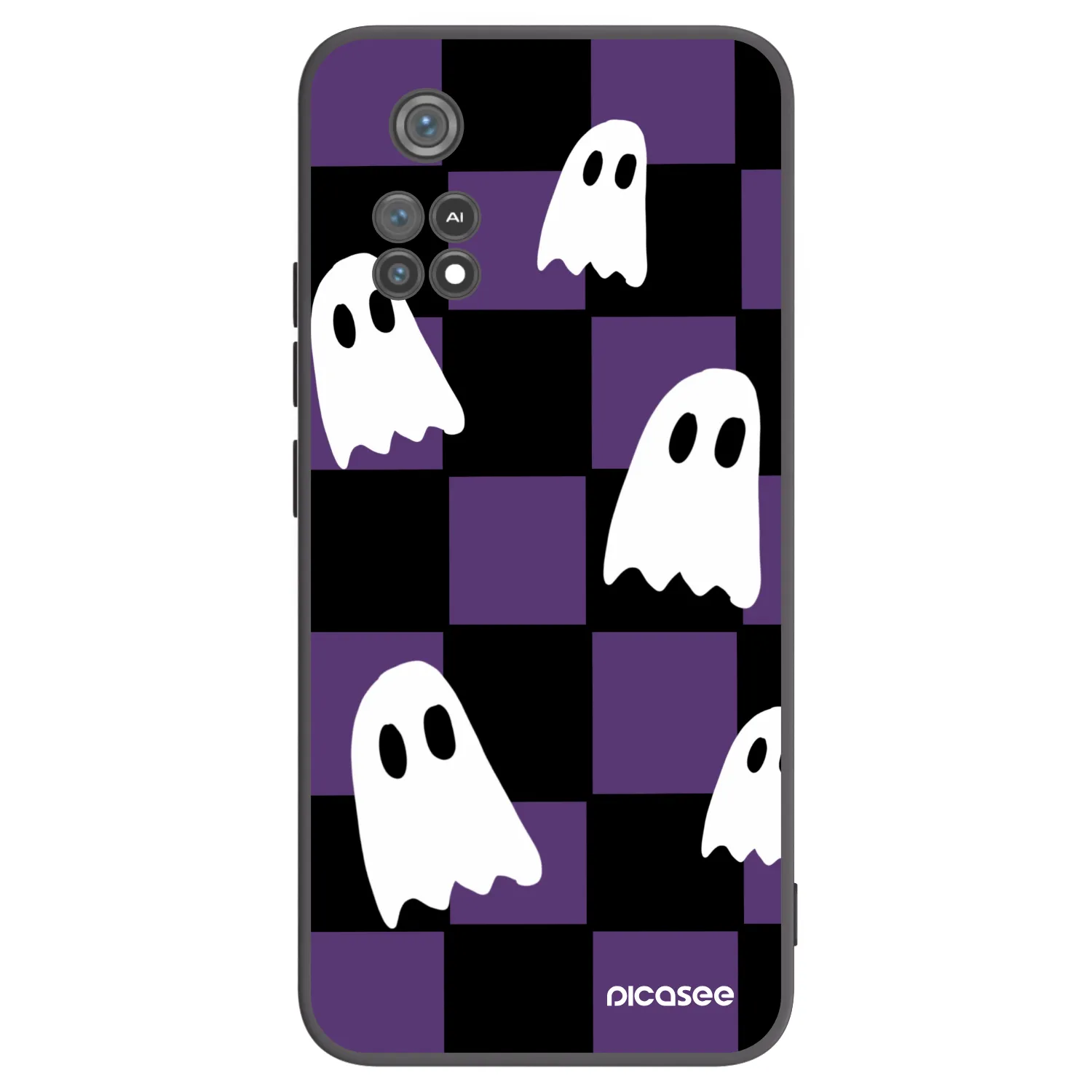 Picasee Xiaomi Poco M4 Pro Hülle - Schwarzes Silikon - Ghosts