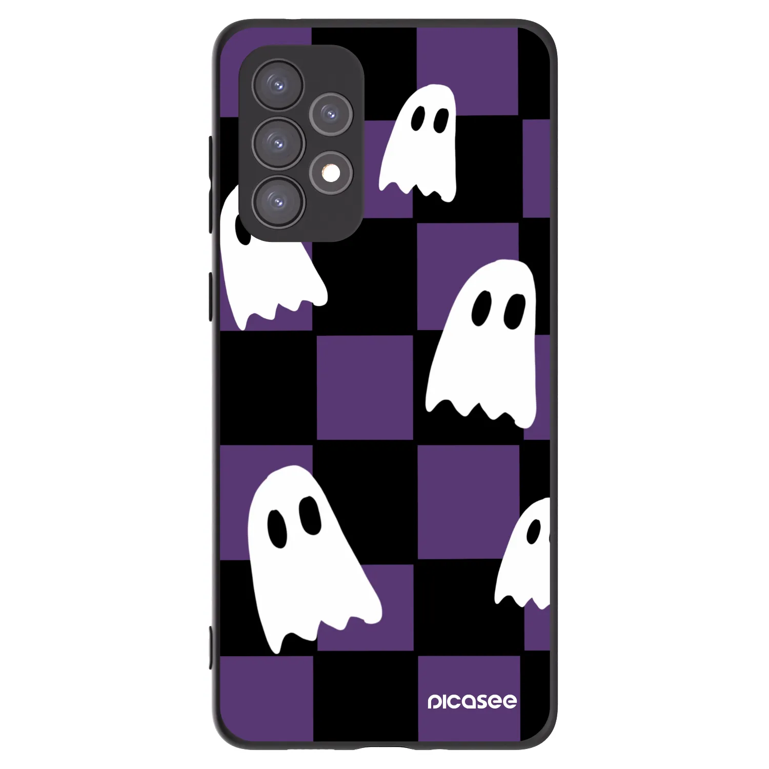Picasee Samsung Galaxy A73 5G Hülle - Schwarzes Silikon - Ghosts