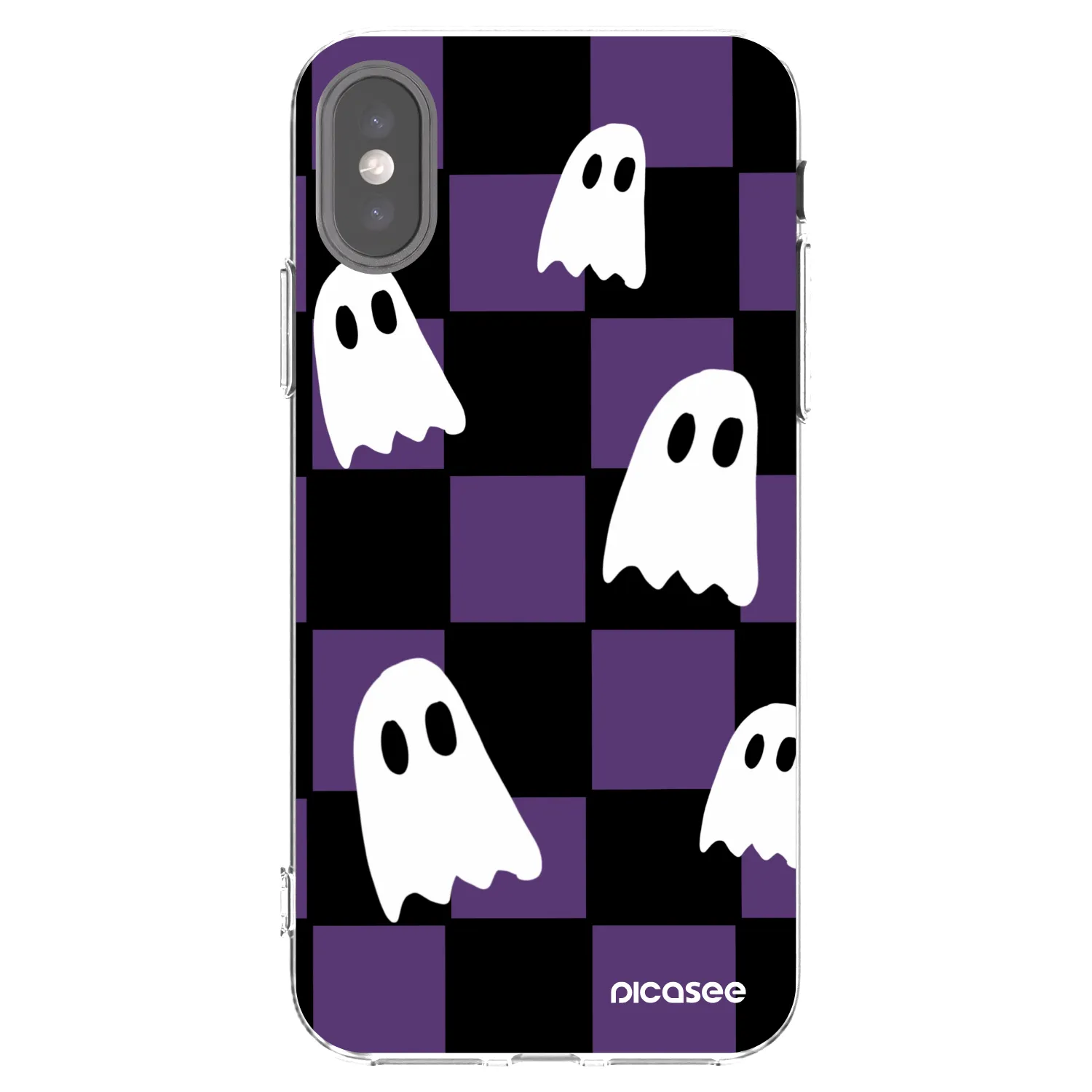 Picasee Apple iPhone X/XS Hülle - Transparentes Silikon - Ghosts