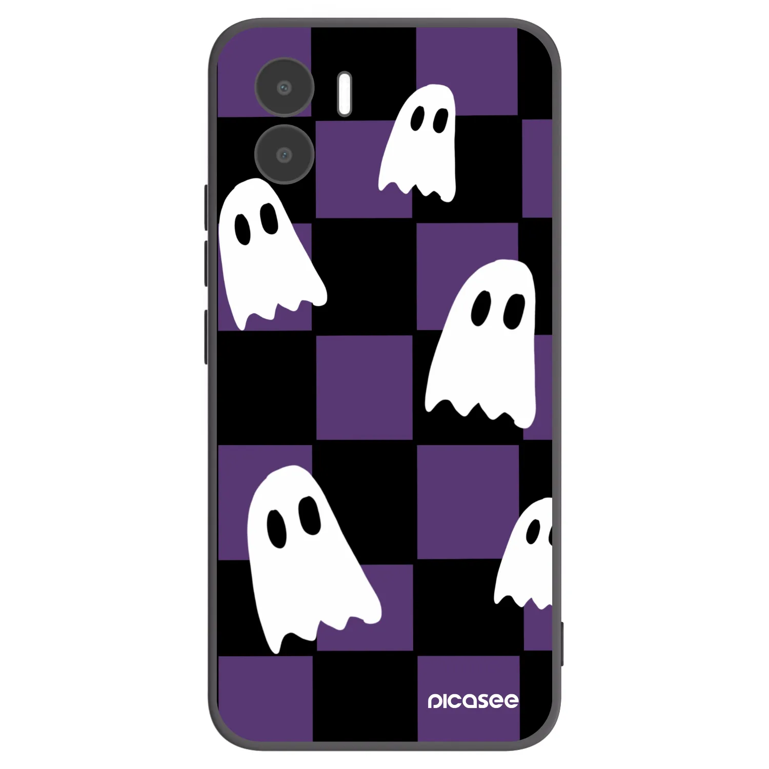 Picasee Xiaomi Redmi A1 Hülle - Schwarzes Silikon - Ghosts