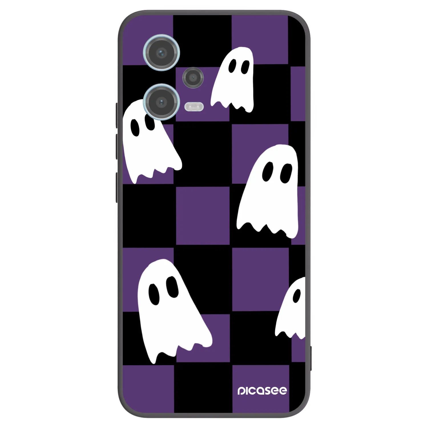 Picasee Xiaomi Redmi Note 12 5G Hülle - Schwarzes Silikon - Ghosts