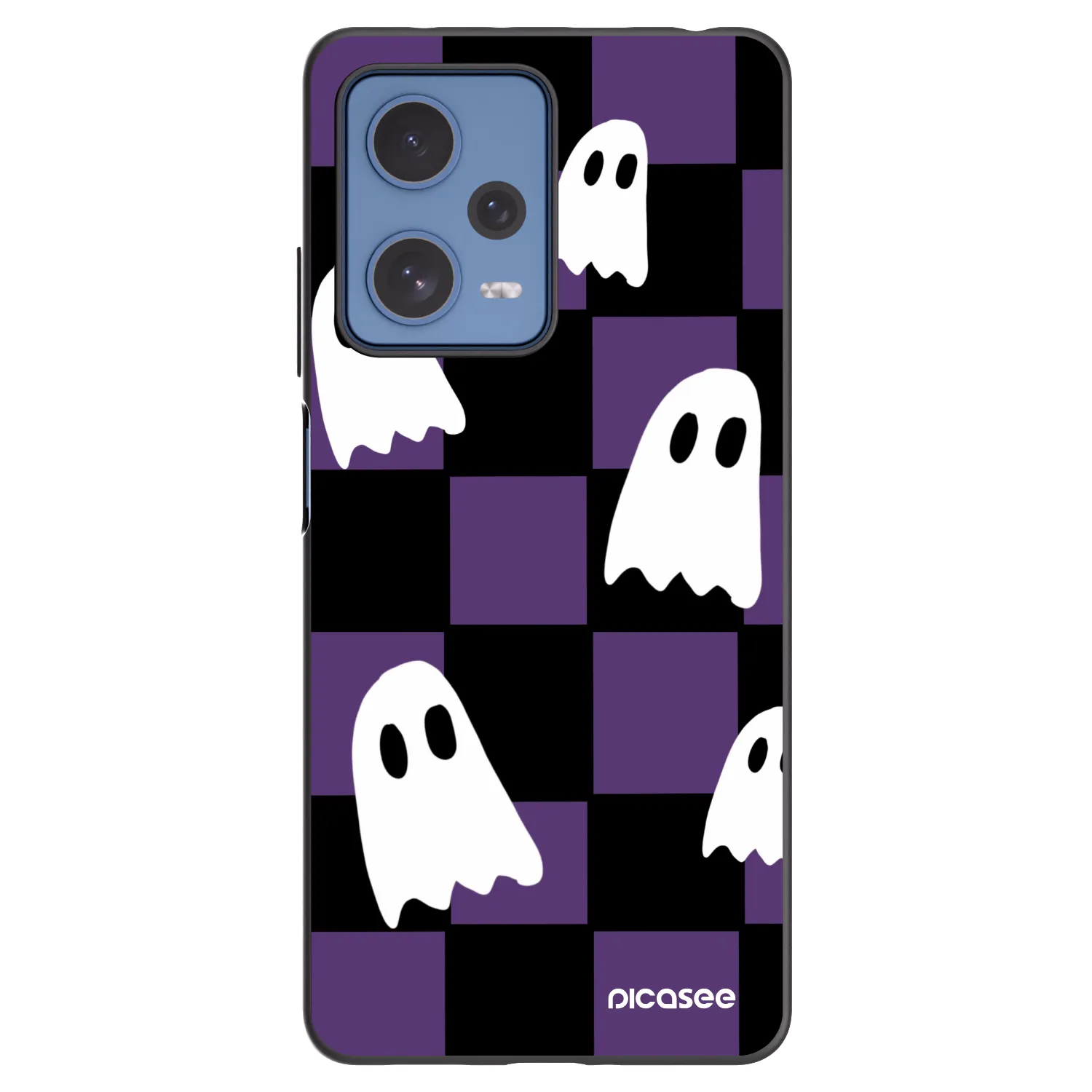 Picasee Xiaomi Redmi Note 12 Pro 5G Hülle - Schwarzes Silikon - Ghosts