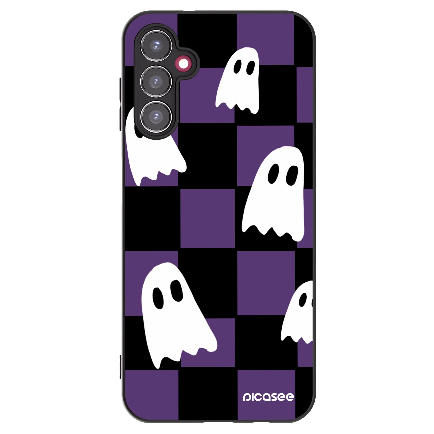 Picasee Samsung Galaxy A14 4G A145R Hülle - Schwarzes Silikon - Ghosts