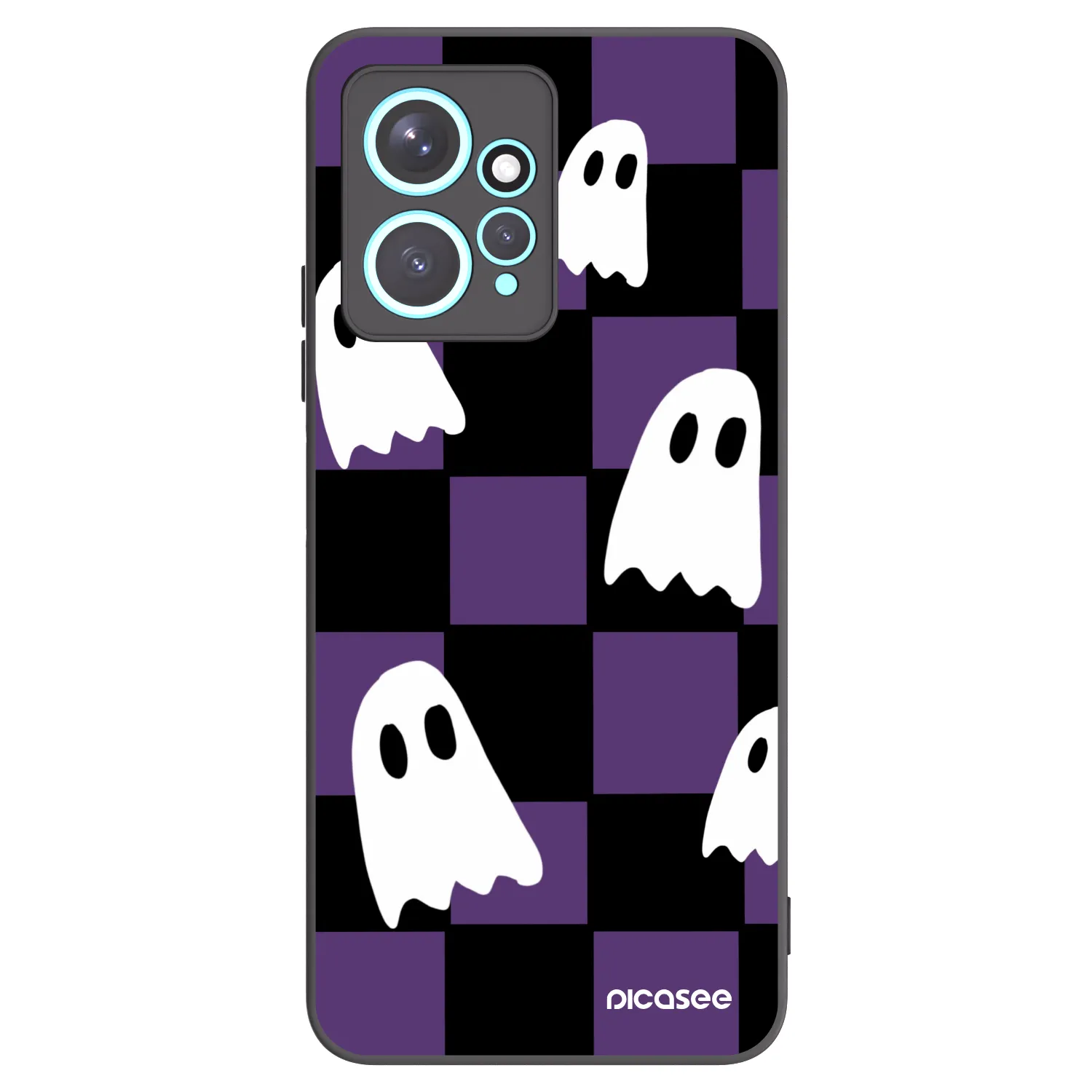 Picasee Xiaomi Redmi Note 12 4G Hülle - Schwarzes Silikon - Ghosts