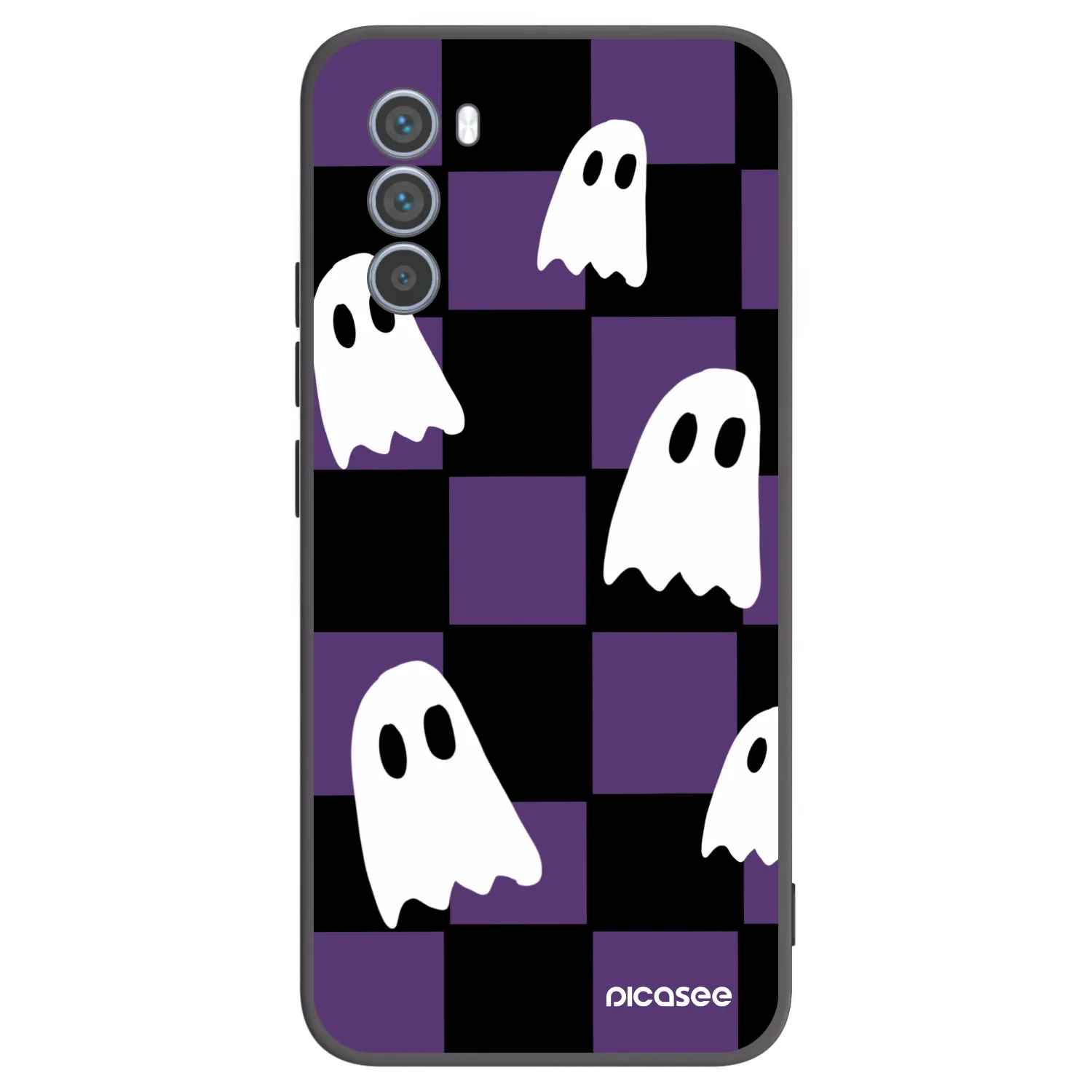 Picasee Motorola Moto G62 Hülle - Schwarzes Silikon - Ghosts