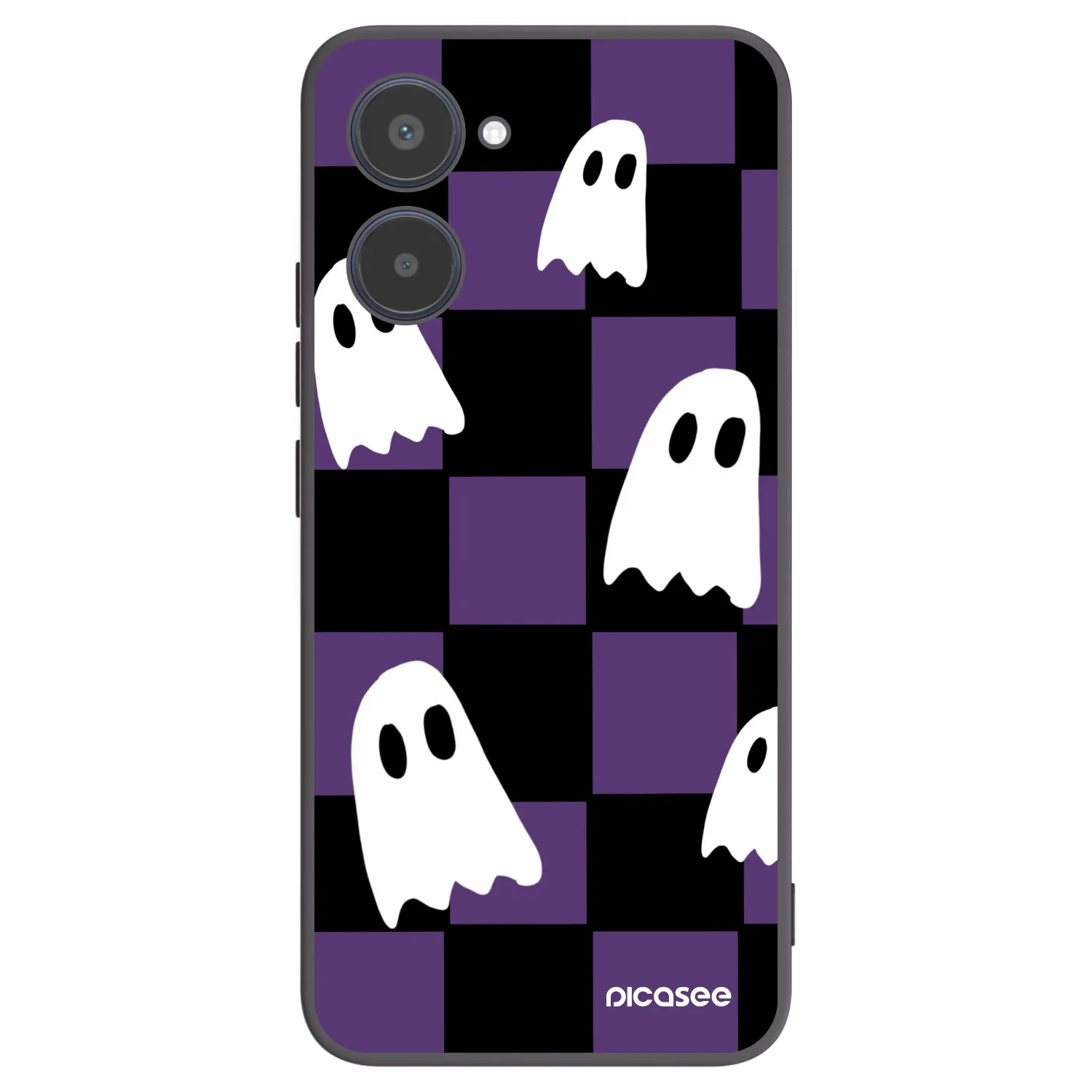Picasee Realme 10 4G Hülle - Schwarzes Silikon - Ghosts