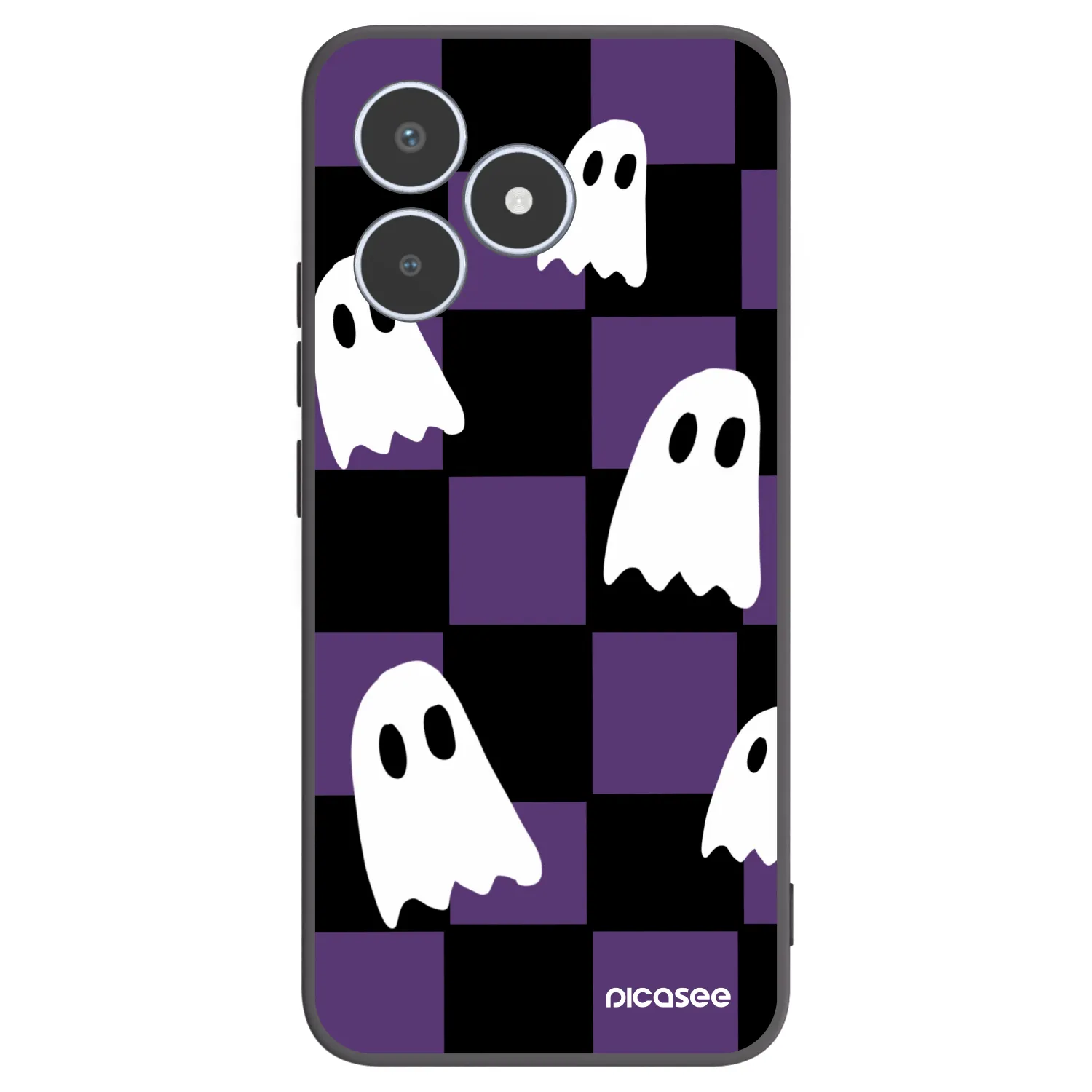Picasee Realme C53 Hülle - Schwarzes Silikon - Ghosts