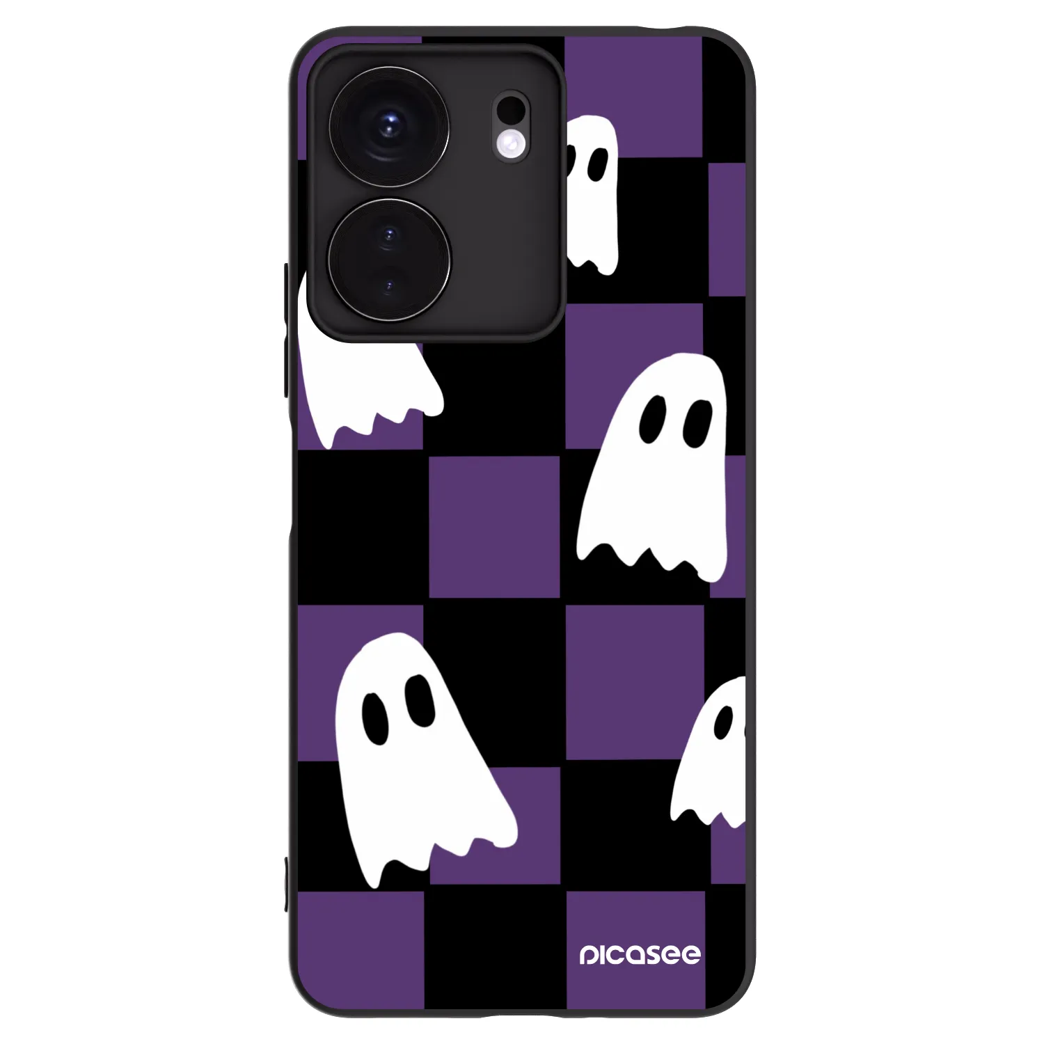 Picasee Xiaomi Redmi 13C 4G Hülle - Schwarzes Silikon - Ghosts