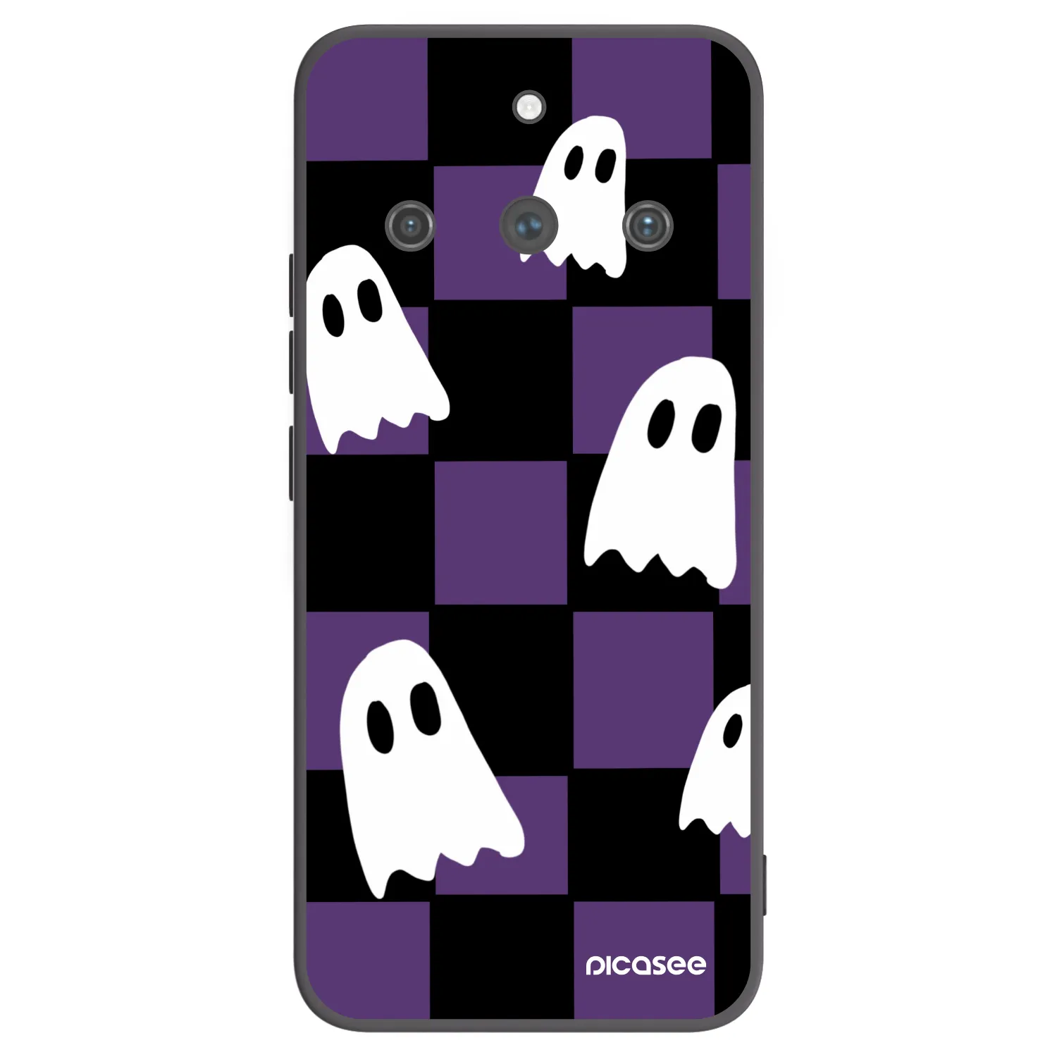 Picasee Realme 11 Pro+ Hülle - Schwarzes Silikon - Ghosts