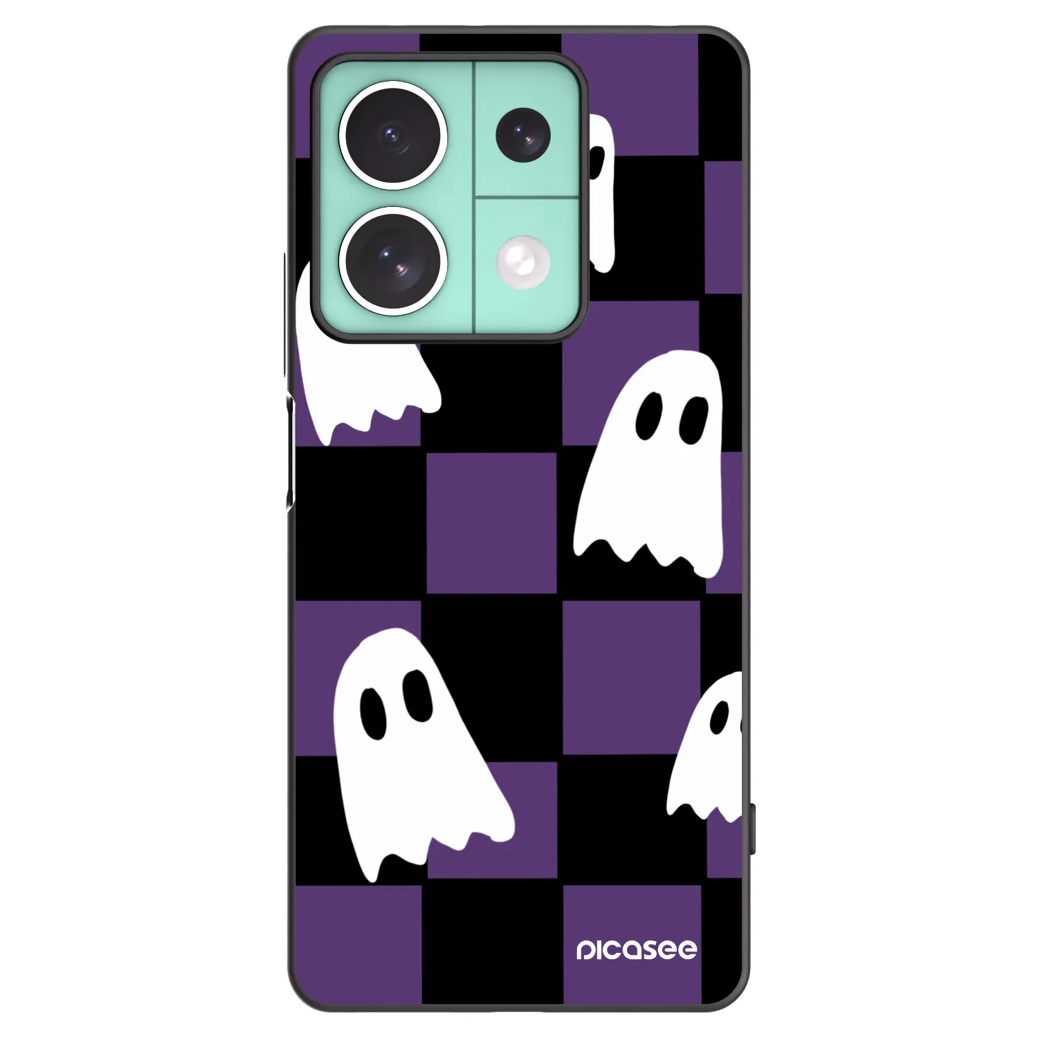 Picasee Xiaomi Redmi Note 13 5G Hülle - Schwarzes Silikon - Ghosts